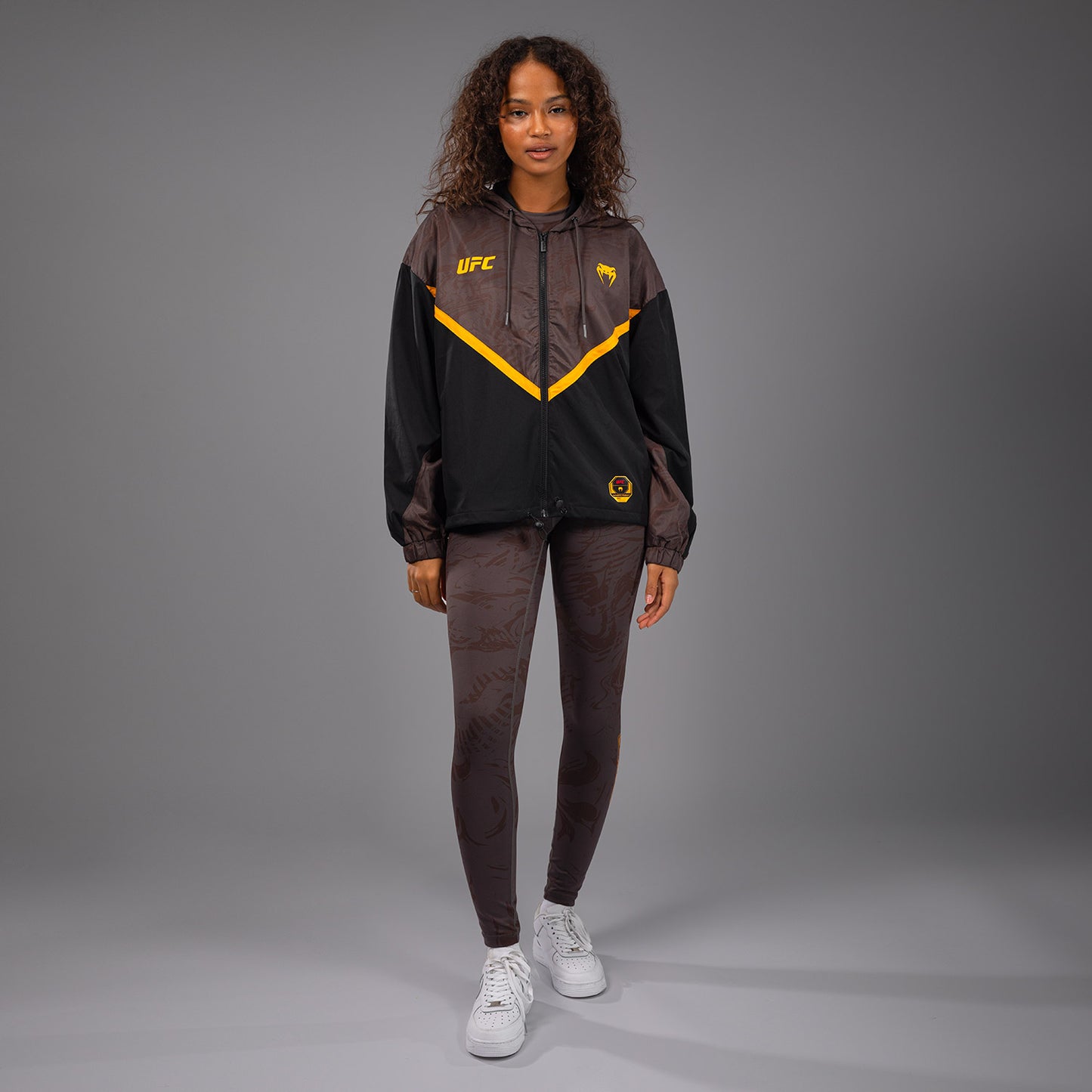 UFC Fusion by Venum Fight Week Sudadera con Cremallera para Mujer - Marrón tierra