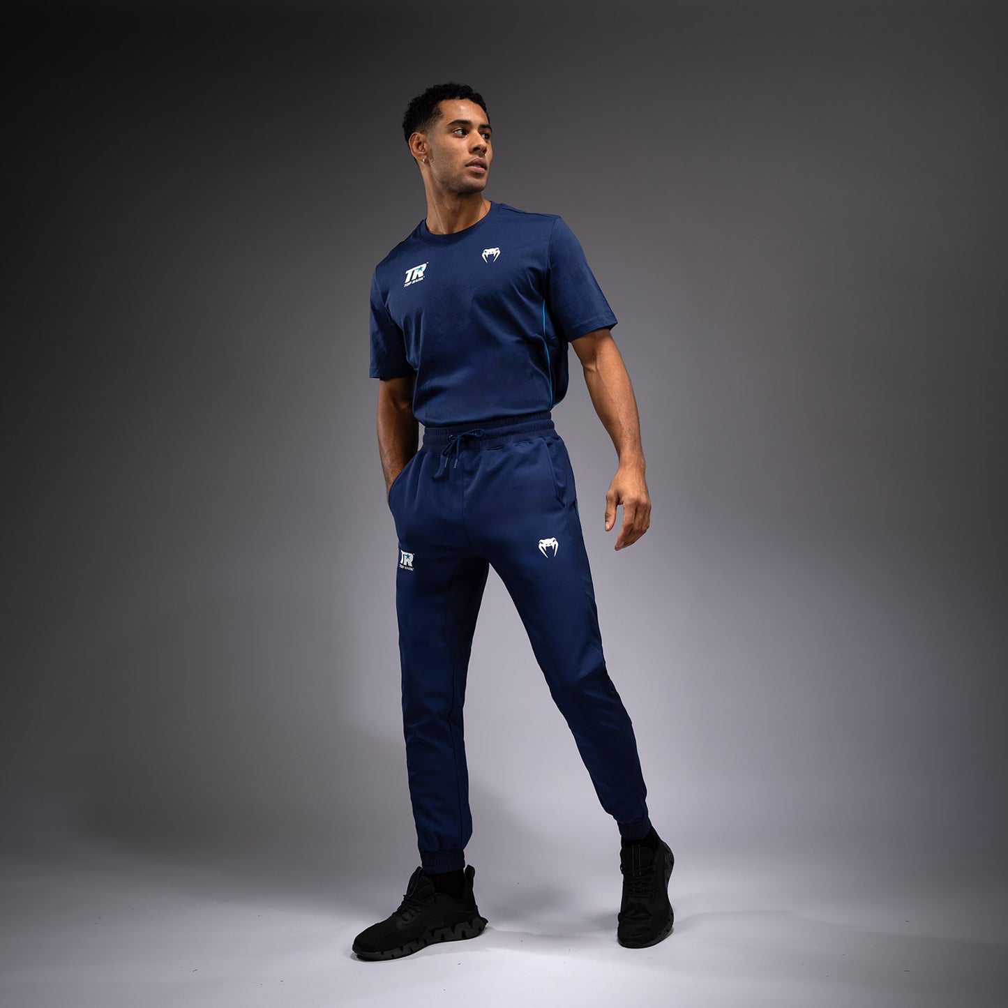 Venum x Top Rank Original Pantalones de Rendimiento para Hombre - Azul Marino