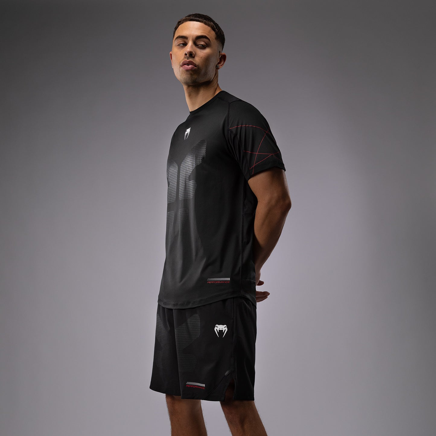 Venum Tactical XT Camiseta Dry Tech Hombre - Negra/Roja Fuego