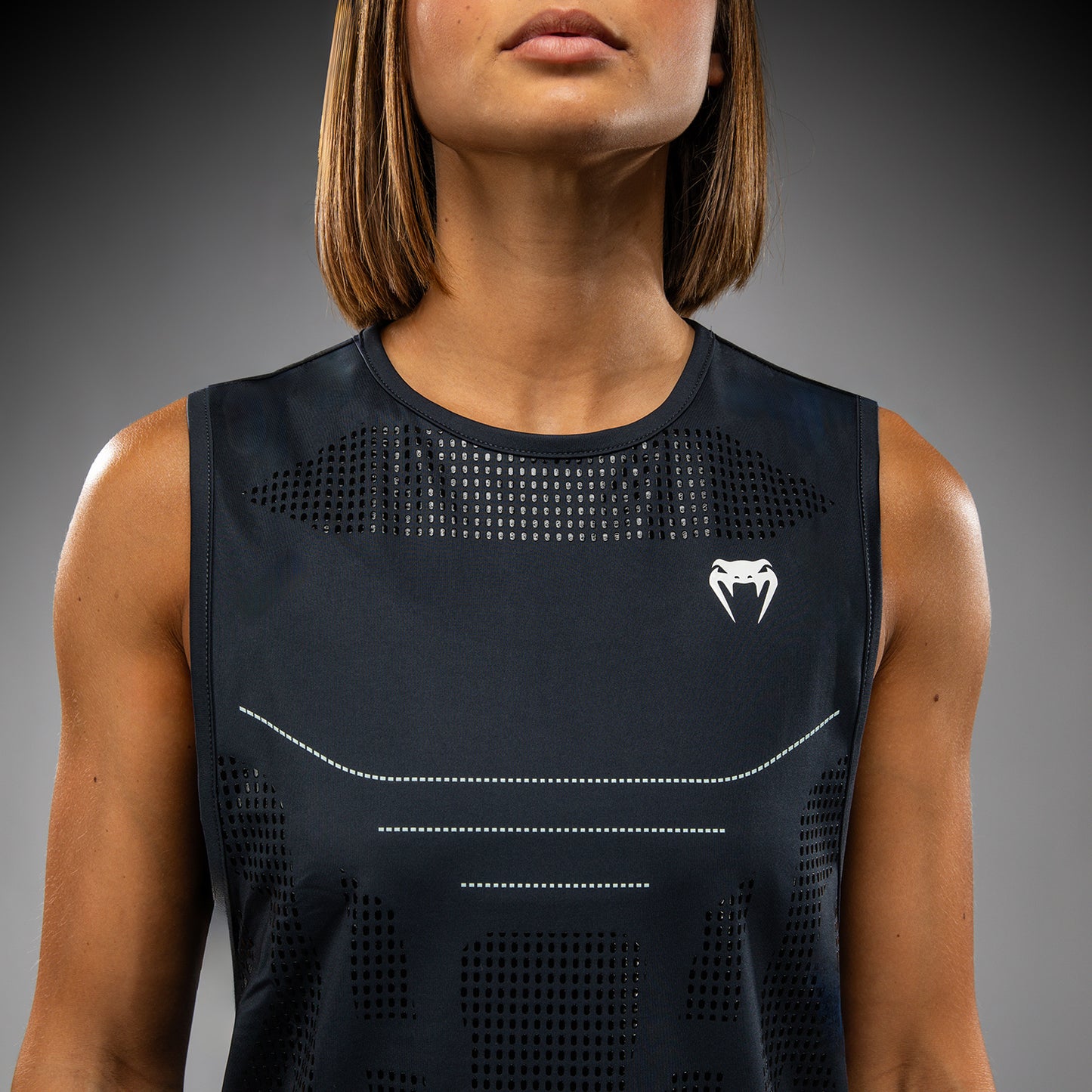 Venum Technical 3.0 Camiseta Sin Mangas Dry Tech para Mujeres - Storm Grey