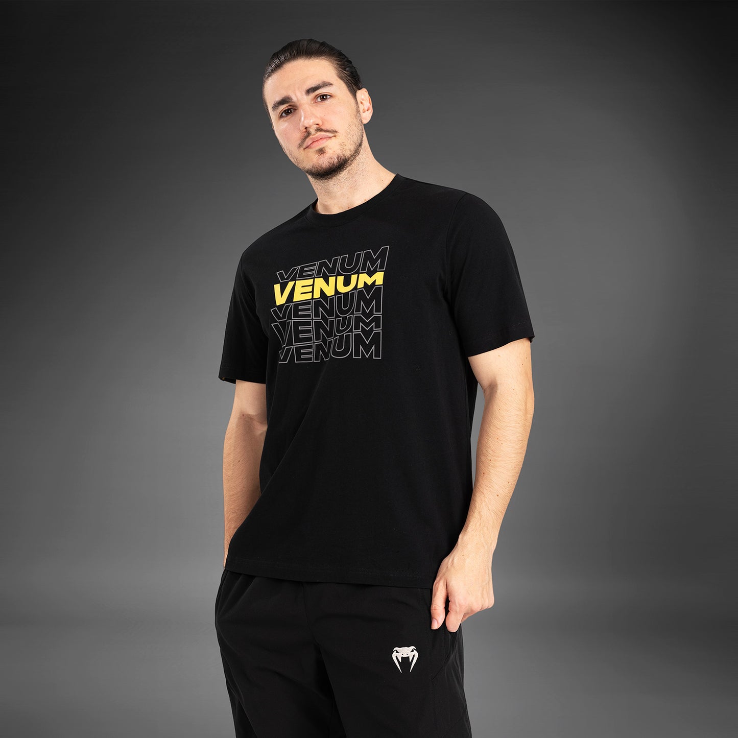 Venum Vertigo Camiseta de Manga Corta para Hombre - Negra/Amarilla