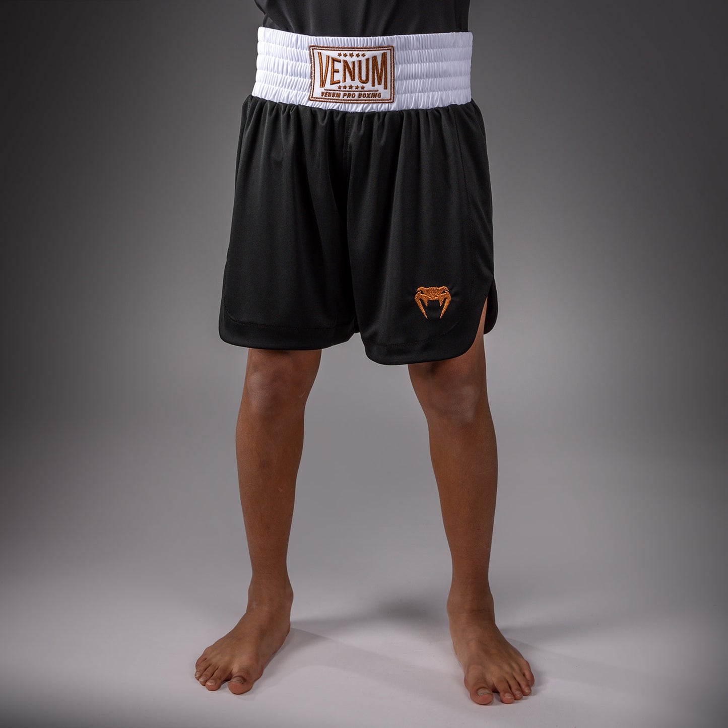 Venum Classic Short de Boxeo Para Niños – Negro/Oro