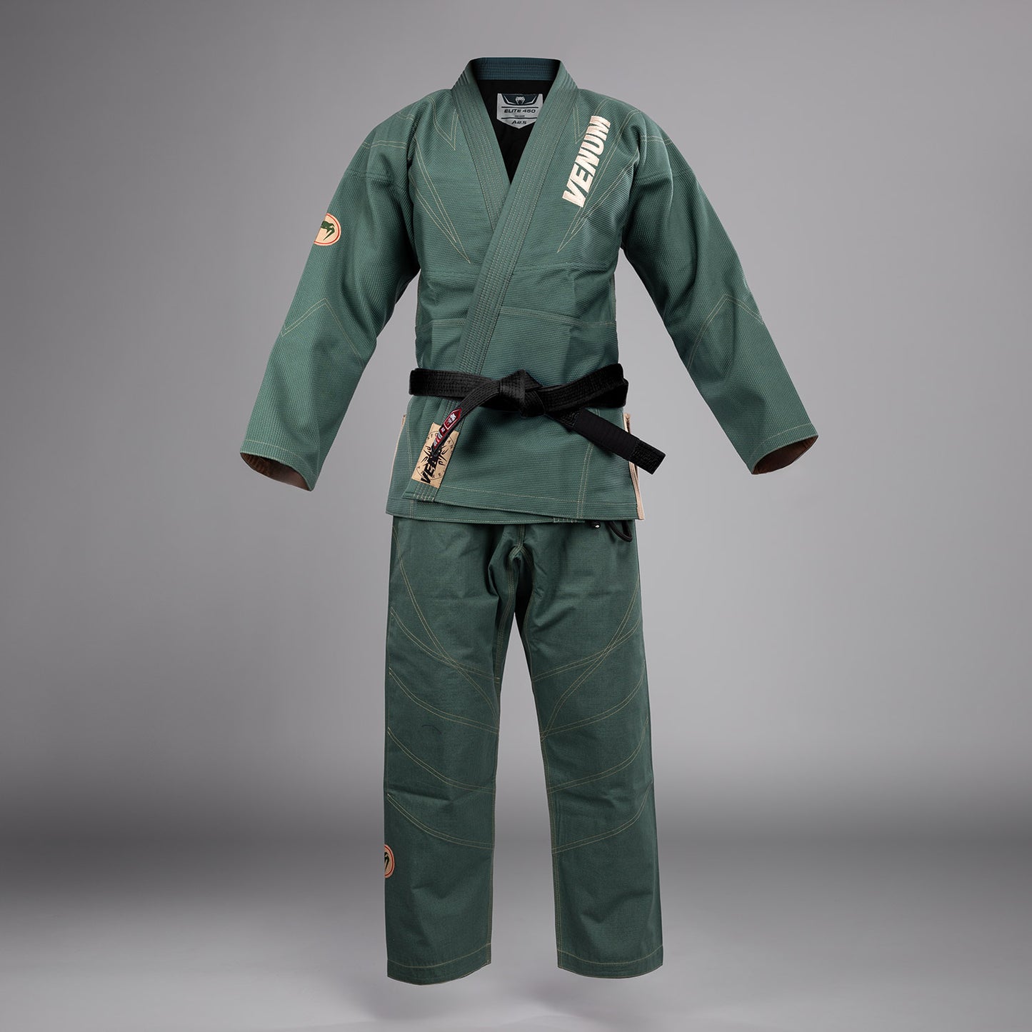 Venum Elite 5.0 - 450 - Gi de Jiu Jitsu Brasileño - Verde Bosque