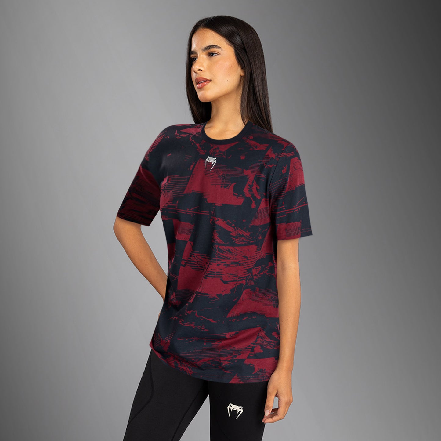 UFC Zenith by Venum Authentic Fight Week Camiseta de manga corta Mujer - Azul marino/Burdeos/Plateado