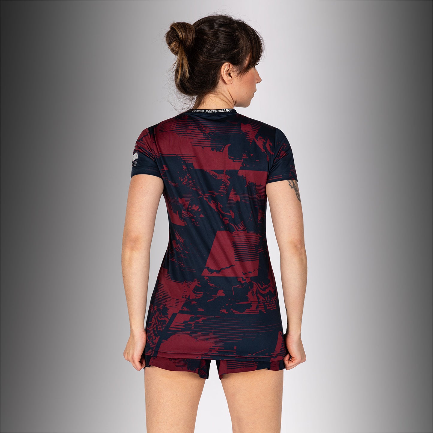UFC Zenith by Venum Authentic Fight Week Camiseta de manga corta Performance Mujer - Azul marino/Burdeos/Plateado