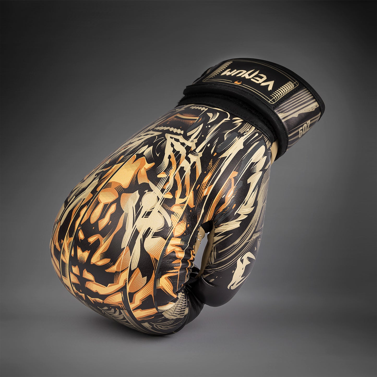 Venum Tiger Guantes de Boxeo para Niños - Negro/Naranja Neón