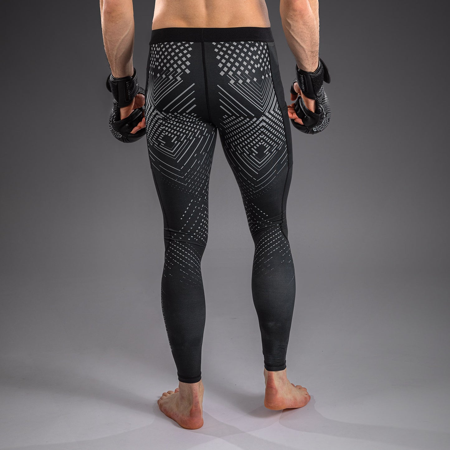 Venum Midnight Fury Spats – Negro/Gris/Plata