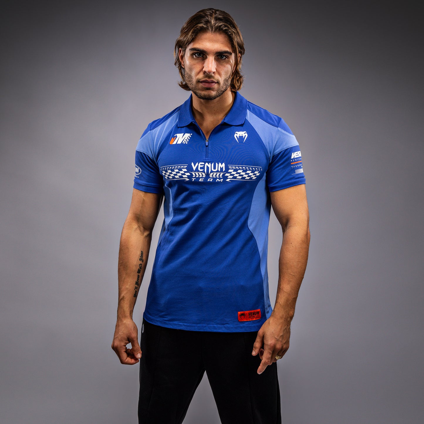 Venum Motorsport Polo de Algodón - Azul Real