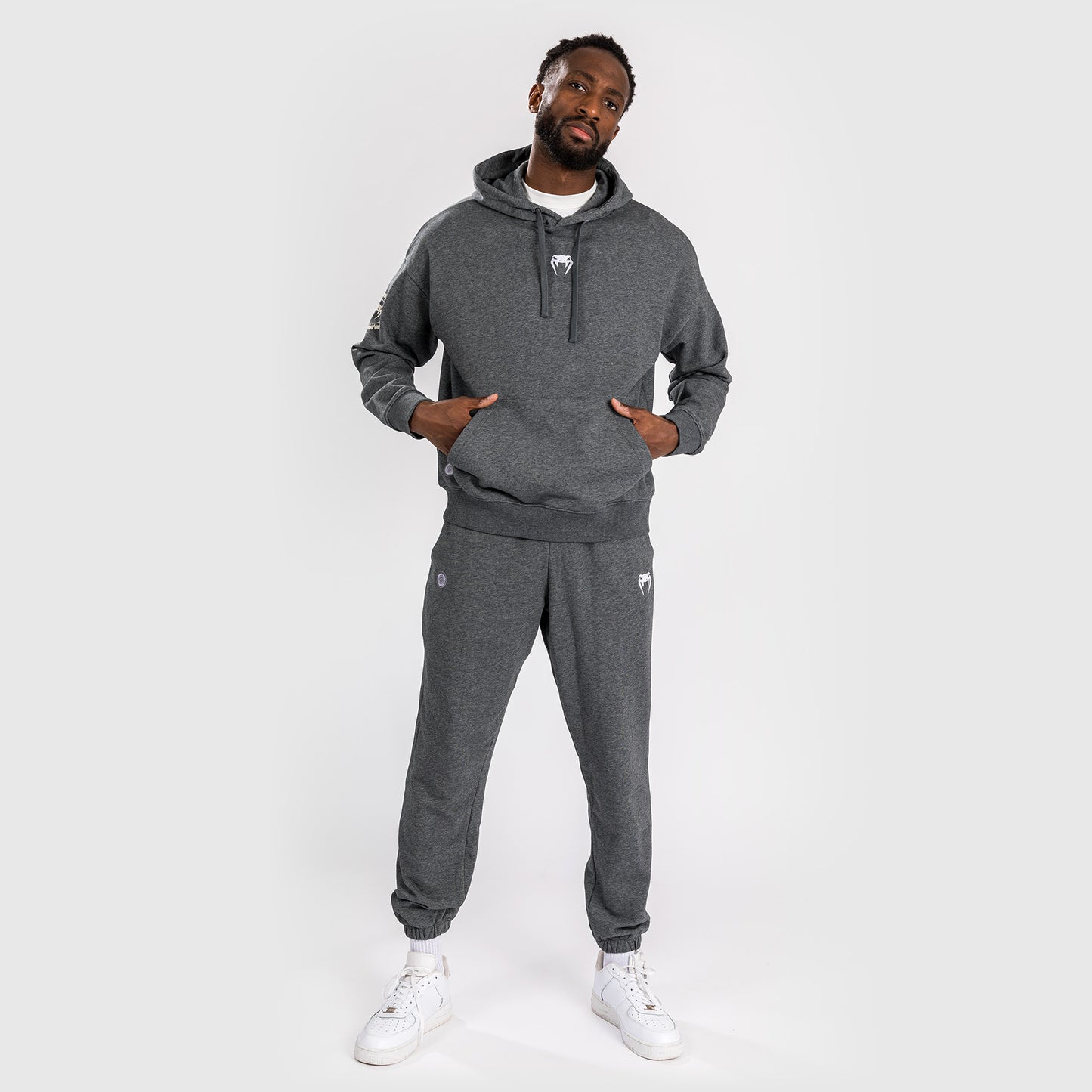 Venum Vortex XL Lite Sudadera Con Capucha para Hombre - Gris Jaspeado Oscuro
