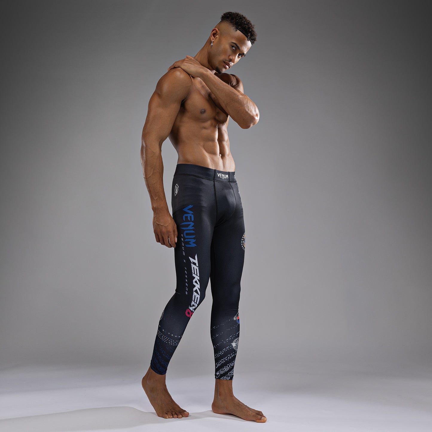 Venum x TEKKEN 8 - Paul Phoenix Mallas - Negro/Azul