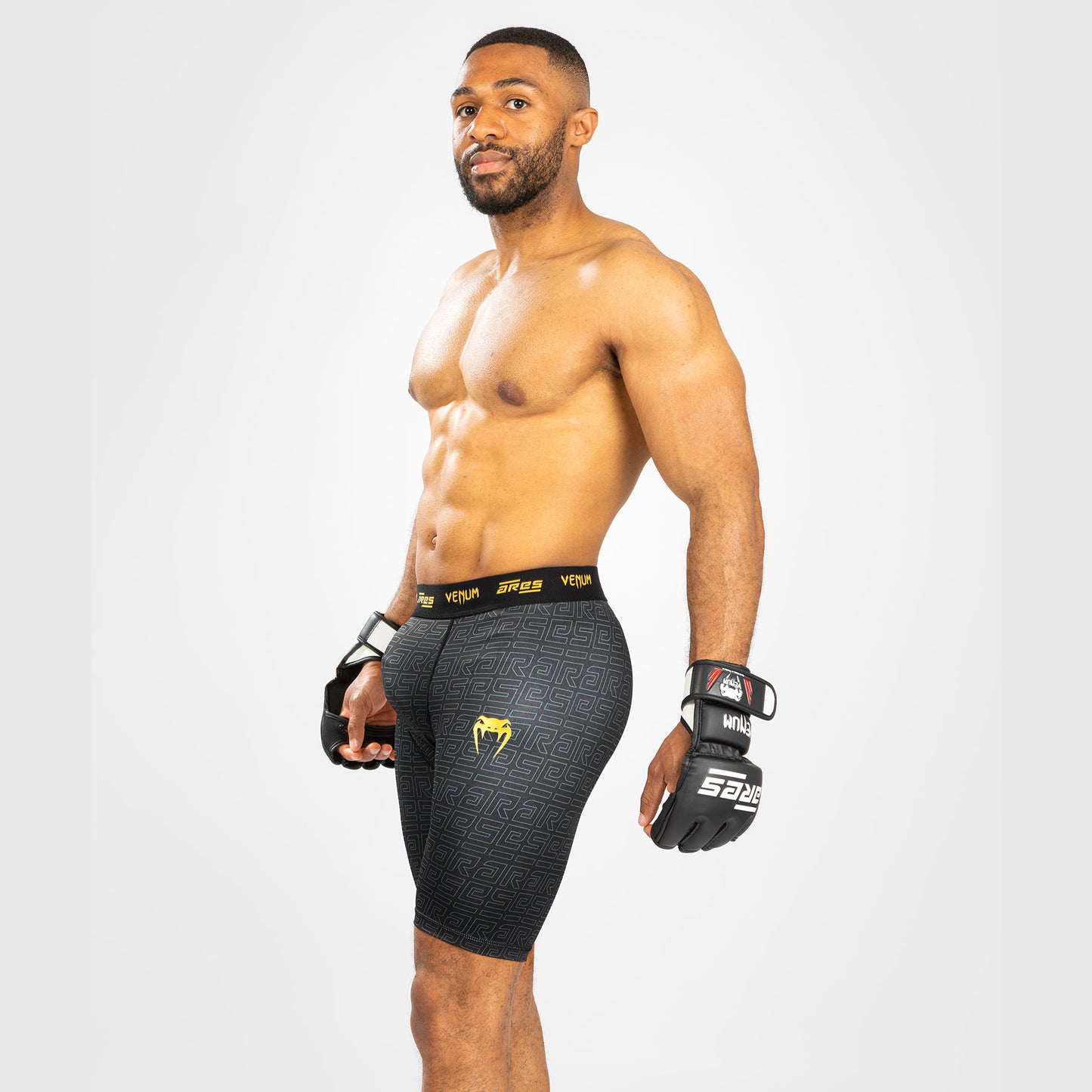 Venum x Ares Pantalones Vale Tudo para Hombre - Negro/Dorado