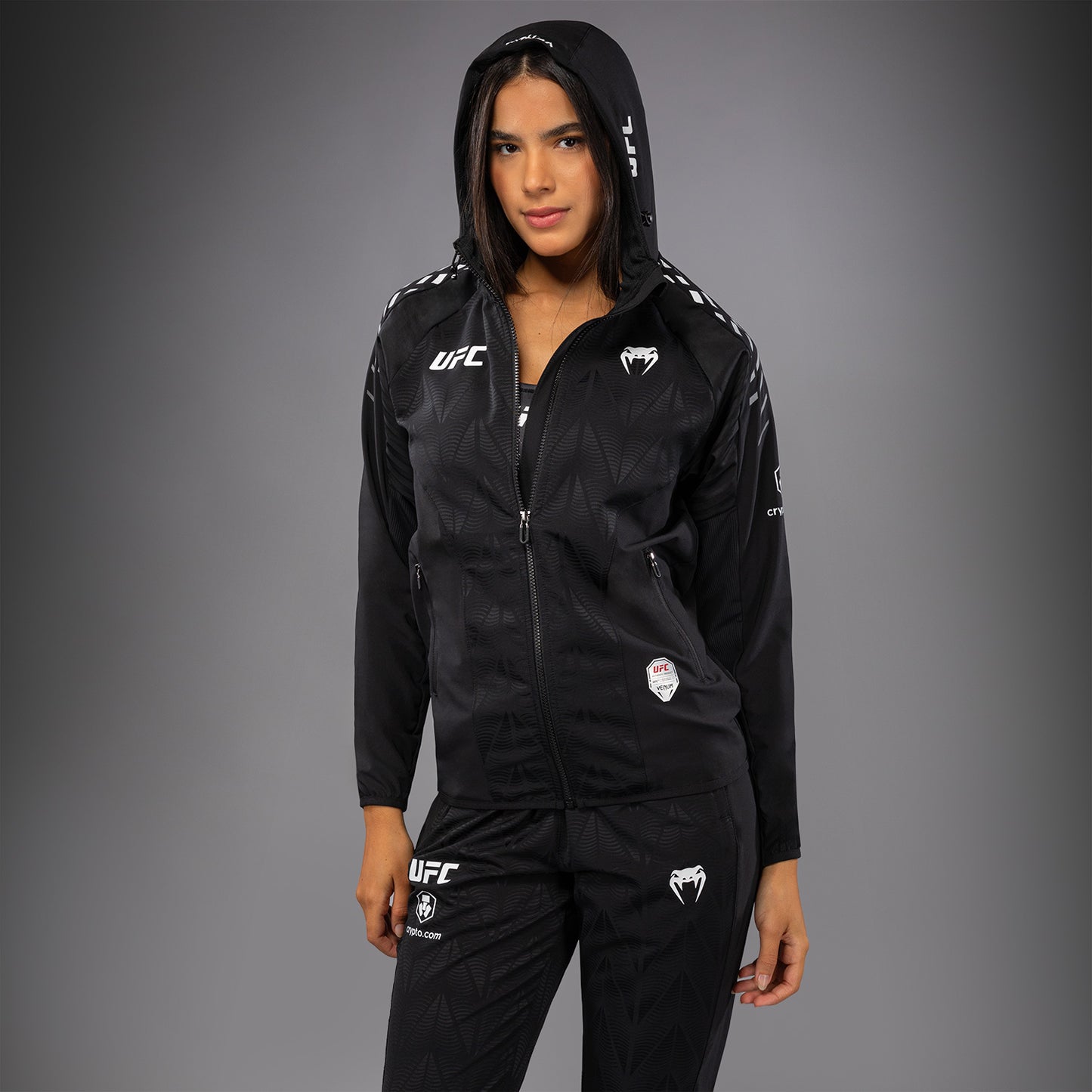 UFC Zenith by Venum Authentic Fight Night Sudadera de walkout Mujer - Negro