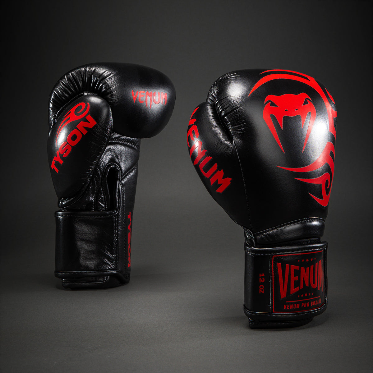 Venum Giant 2.0 Guantes de Boxeo Pro Mike Tyson – Negro/Rojo - Bolsa con cordón incluida