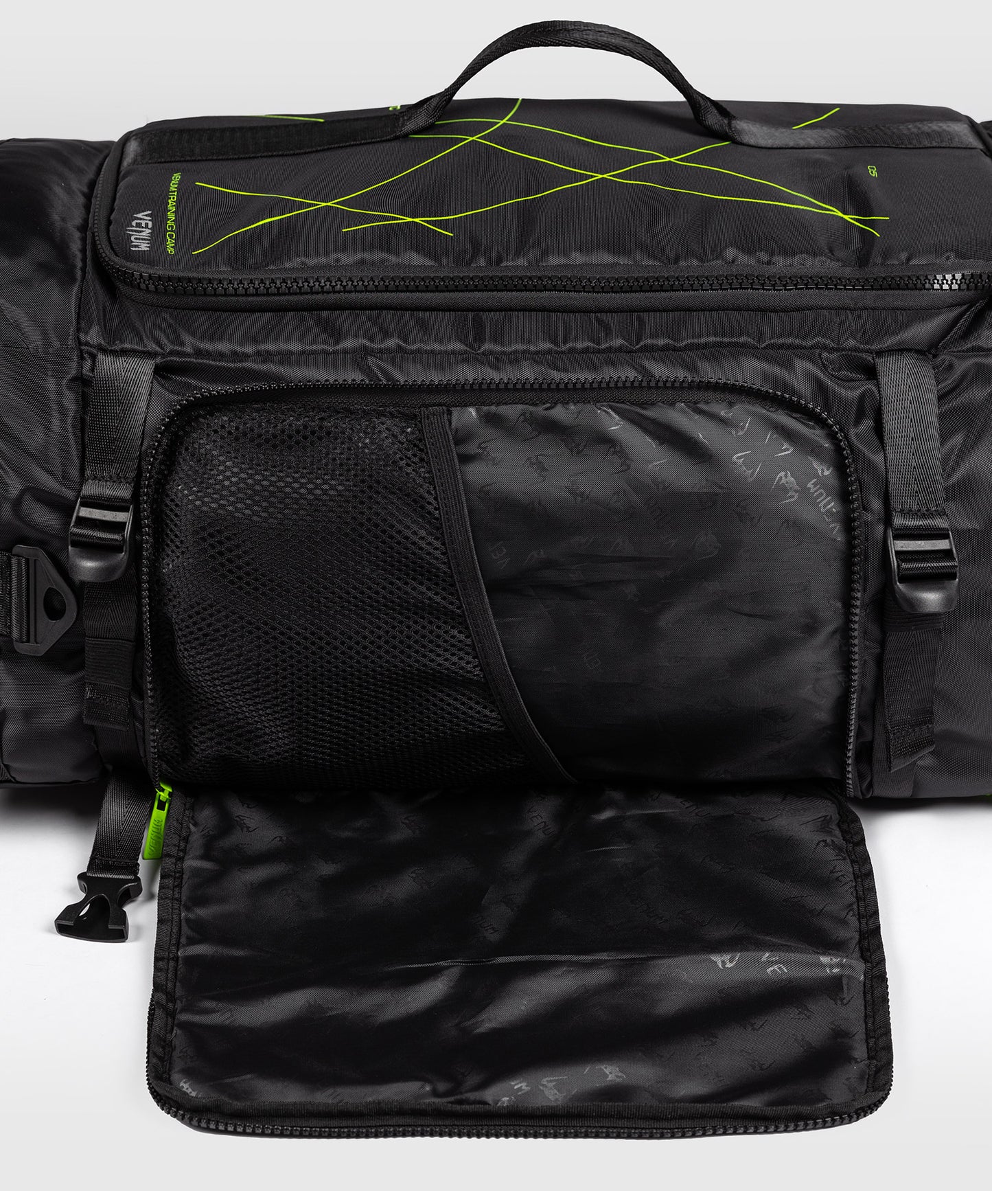 Venum Training Camp 4.0 Bolsa de deporte - Negro/Verde neón