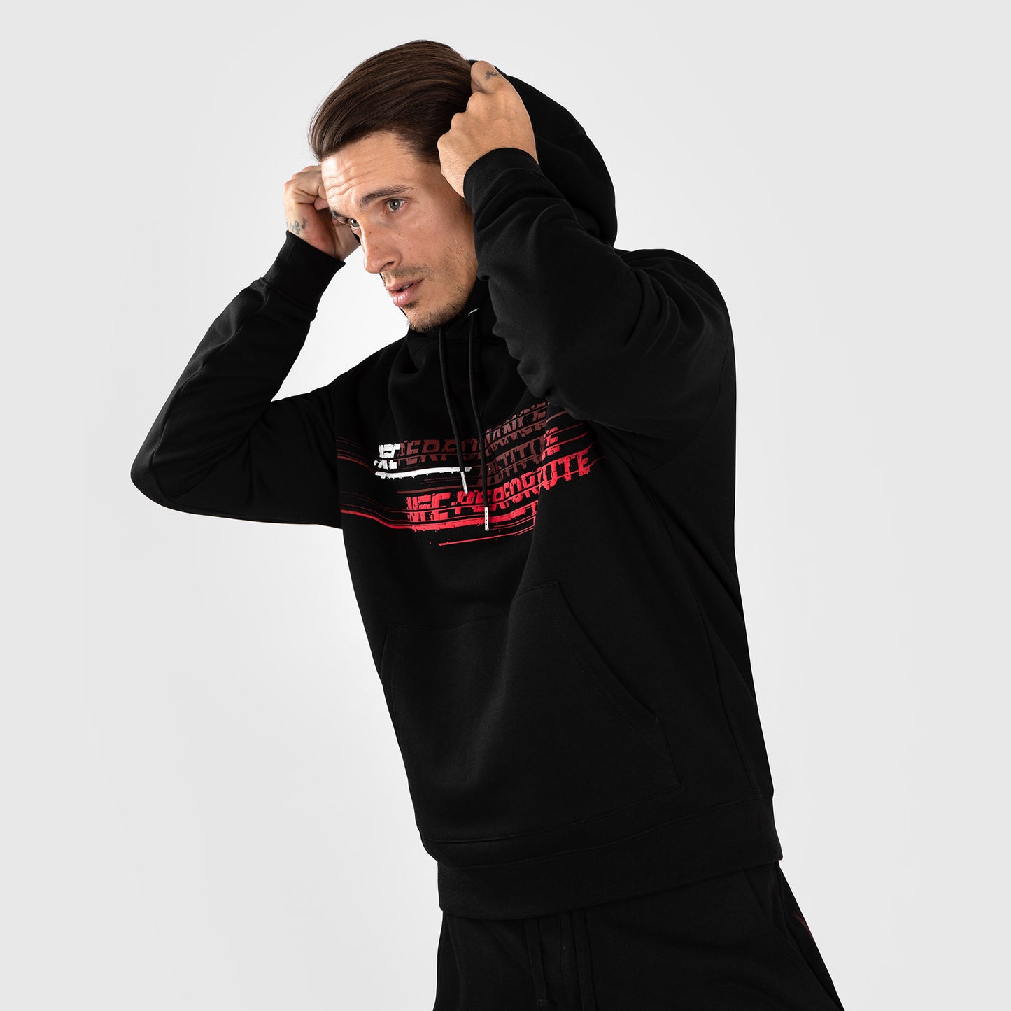 UFC Venum Performance Institute 2.0 Sudadera con Capucha para Hombre - Negro/Rojo