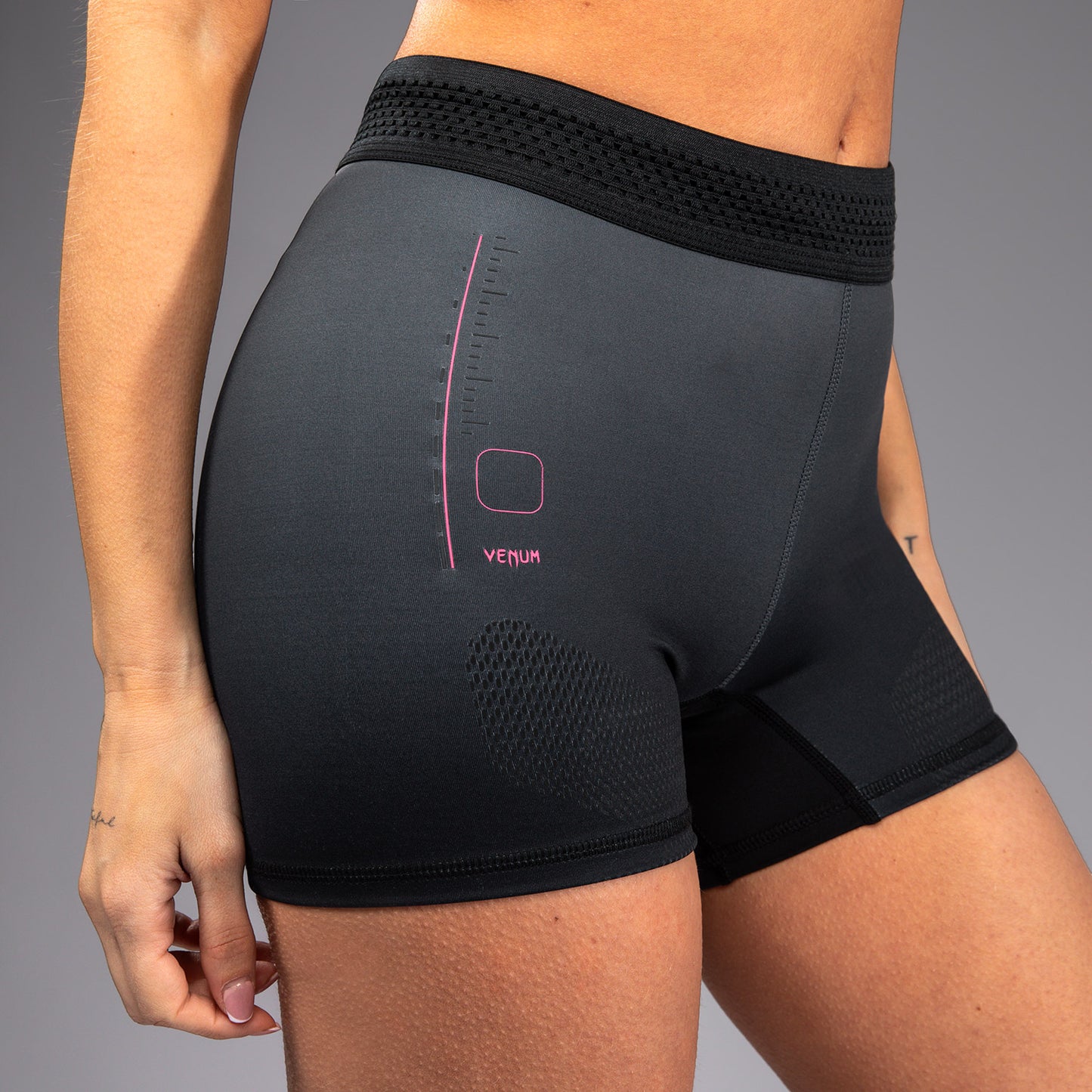 Venum Tactical XT Short Vale Tudo Mujer - Negro/Gris Tormenta