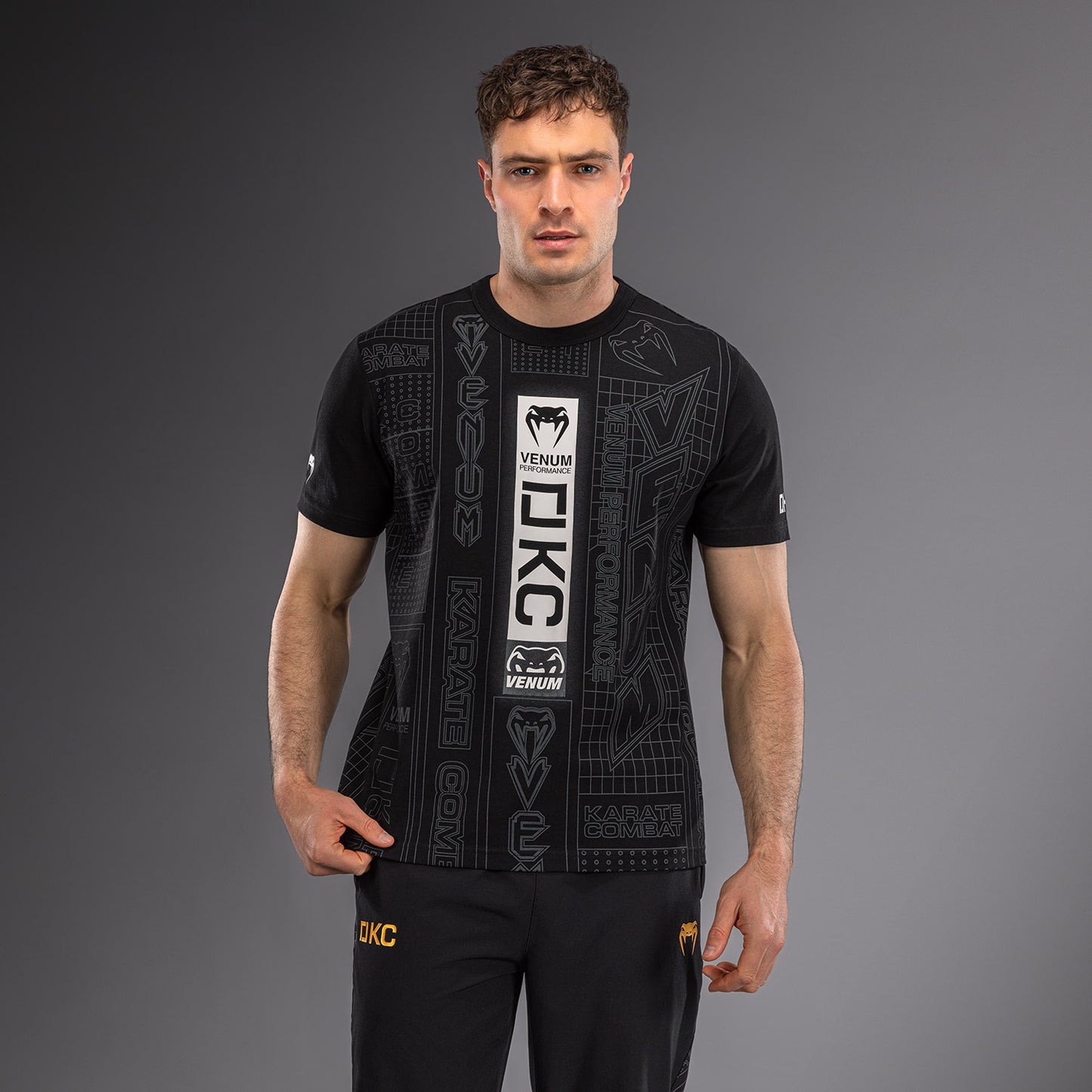 Karate Combat by Venum Camiseta – Negro/Gris