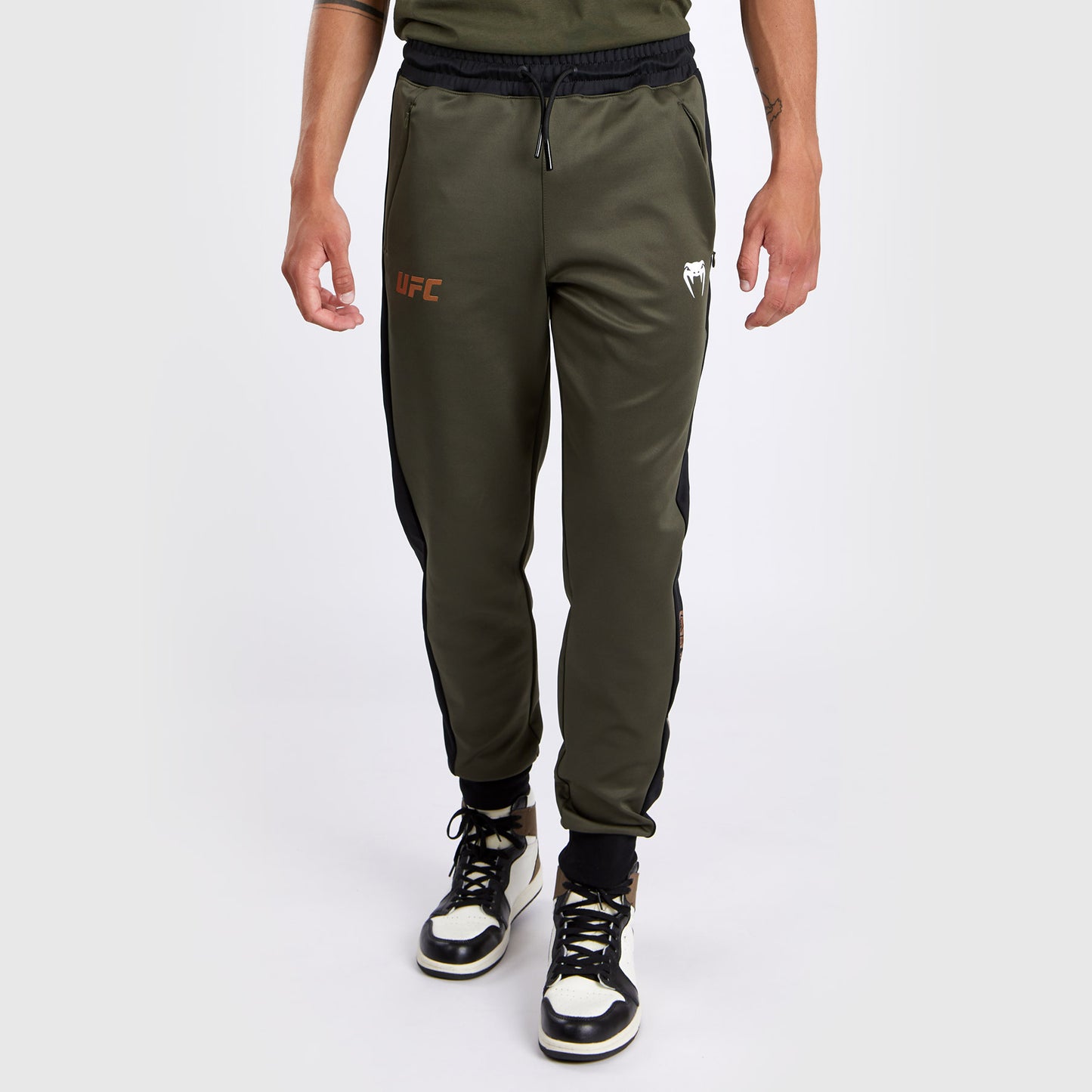 UFC Adrenaline by Venum Fight Week Pantalón de chándal de alto rendimiento para Hombre - Caqui/Bronce