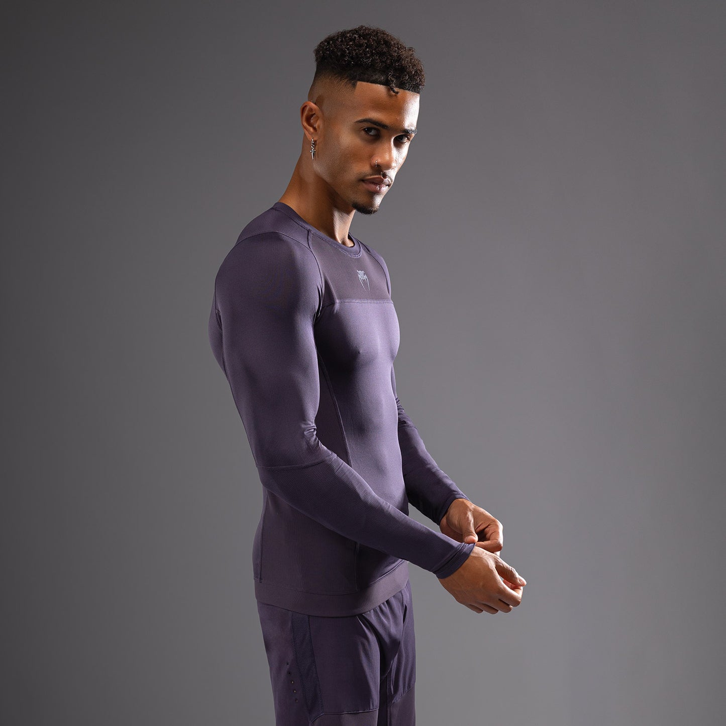 Venum G-Fit Air Rashguard de Manga Larga para Hombre - Púrpura Profundo