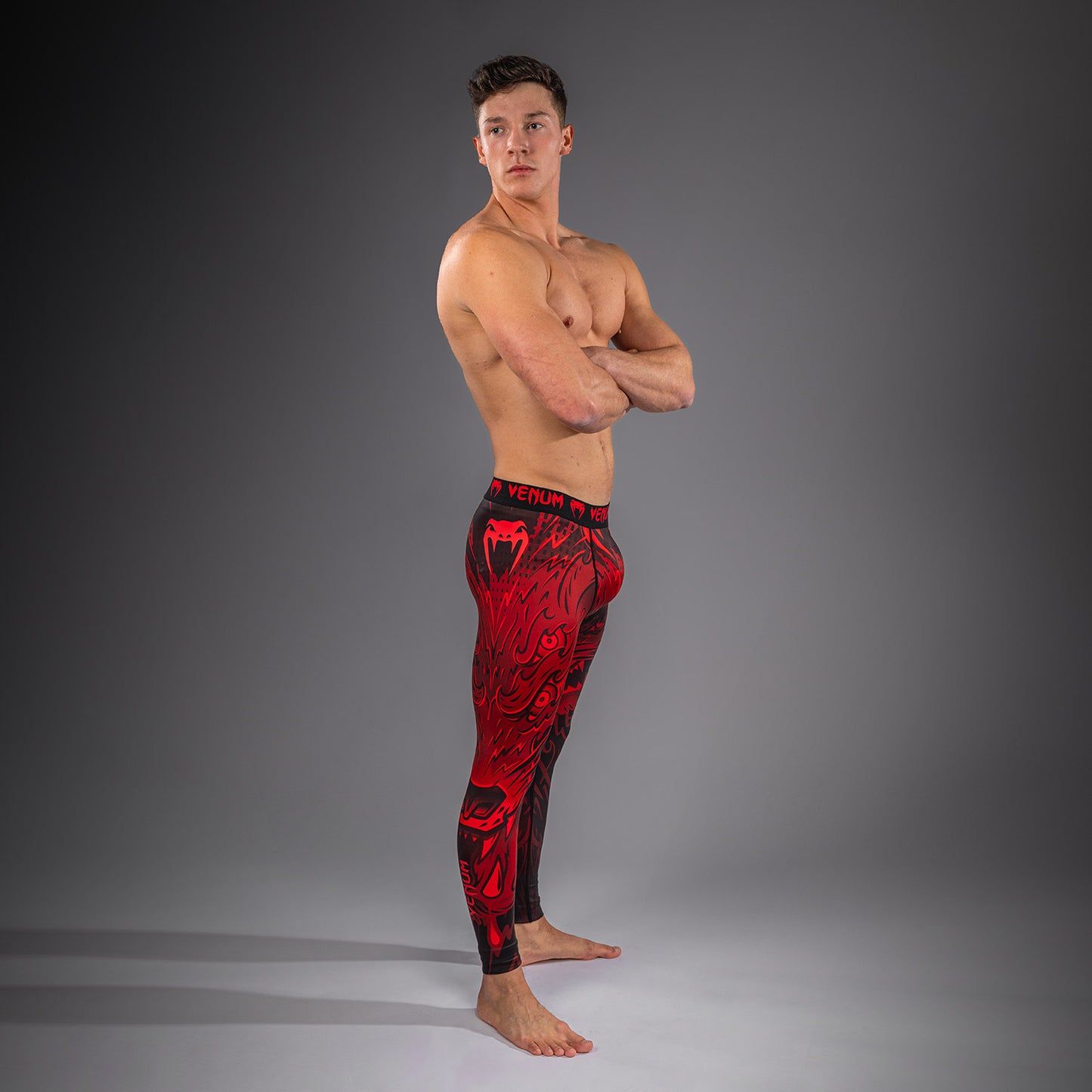 Venum Wolf Atak Spats – Negro/Rojo