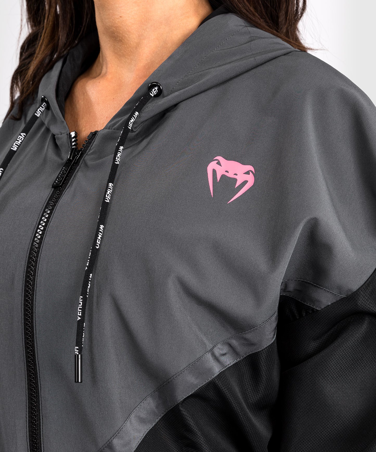 Venum Tactical XT Chaqueta de chándal para mujer - Negra/Gris Tormenta