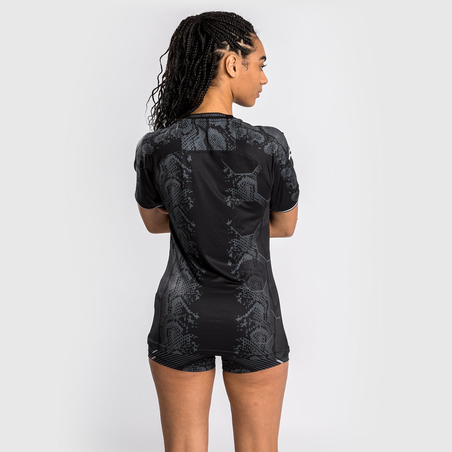 UFC Adrenaline by Venum Authentic Fight Night T-shirt Walkout para Mujer - Negro