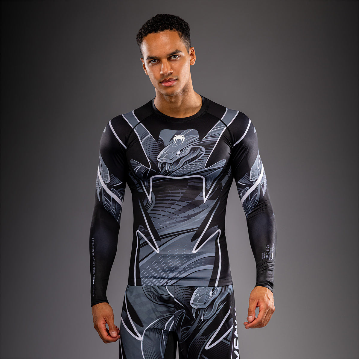 Venum Crimson Viper 2.0 Rashguard de manga larga - Negro/Gris