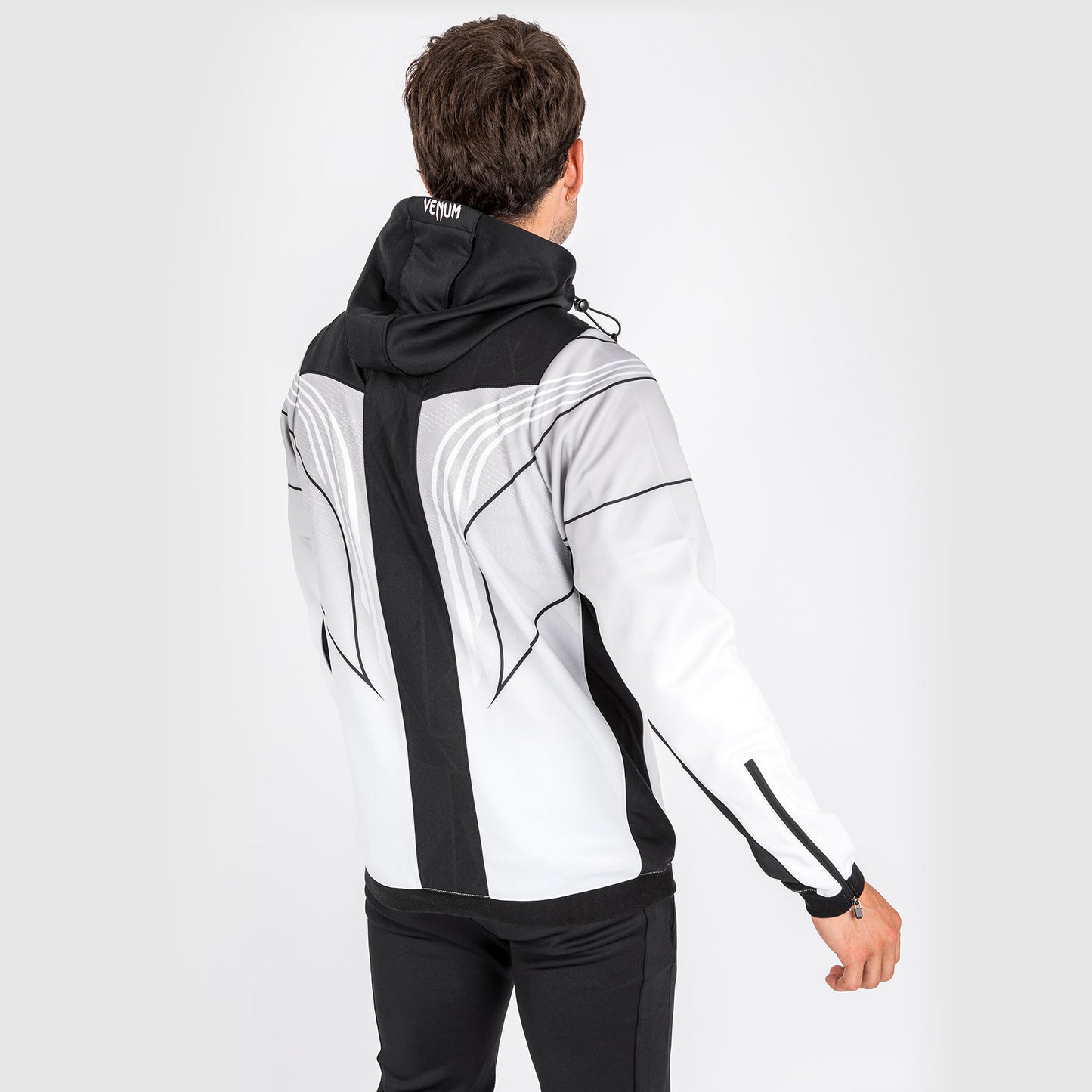 Sudadera con capucha UFC Venum Authentic Fight Night 2.0 para hombre - Blanco