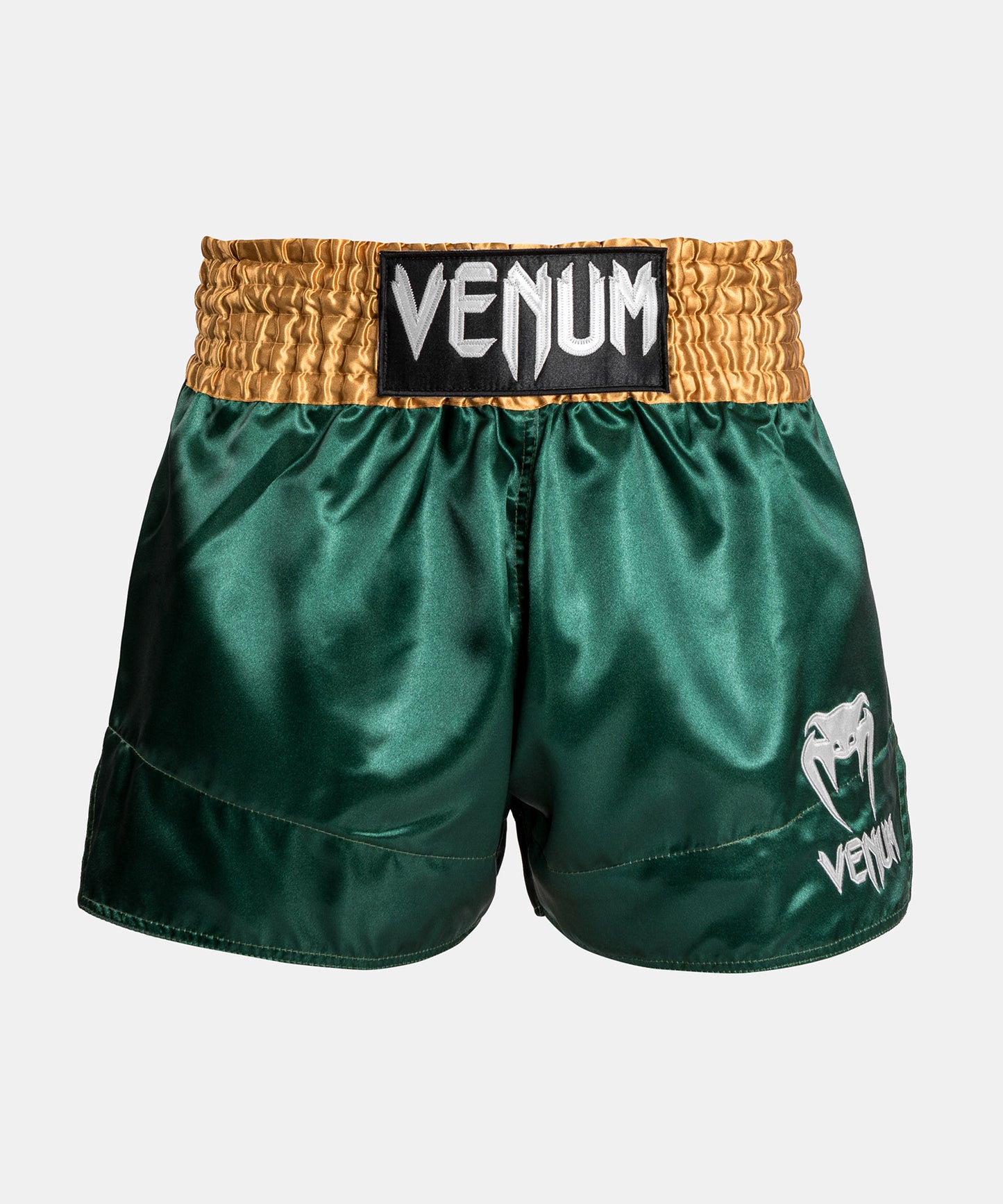 Venum Classic - Muay Thai Short - Verde/Dorado/Blanco