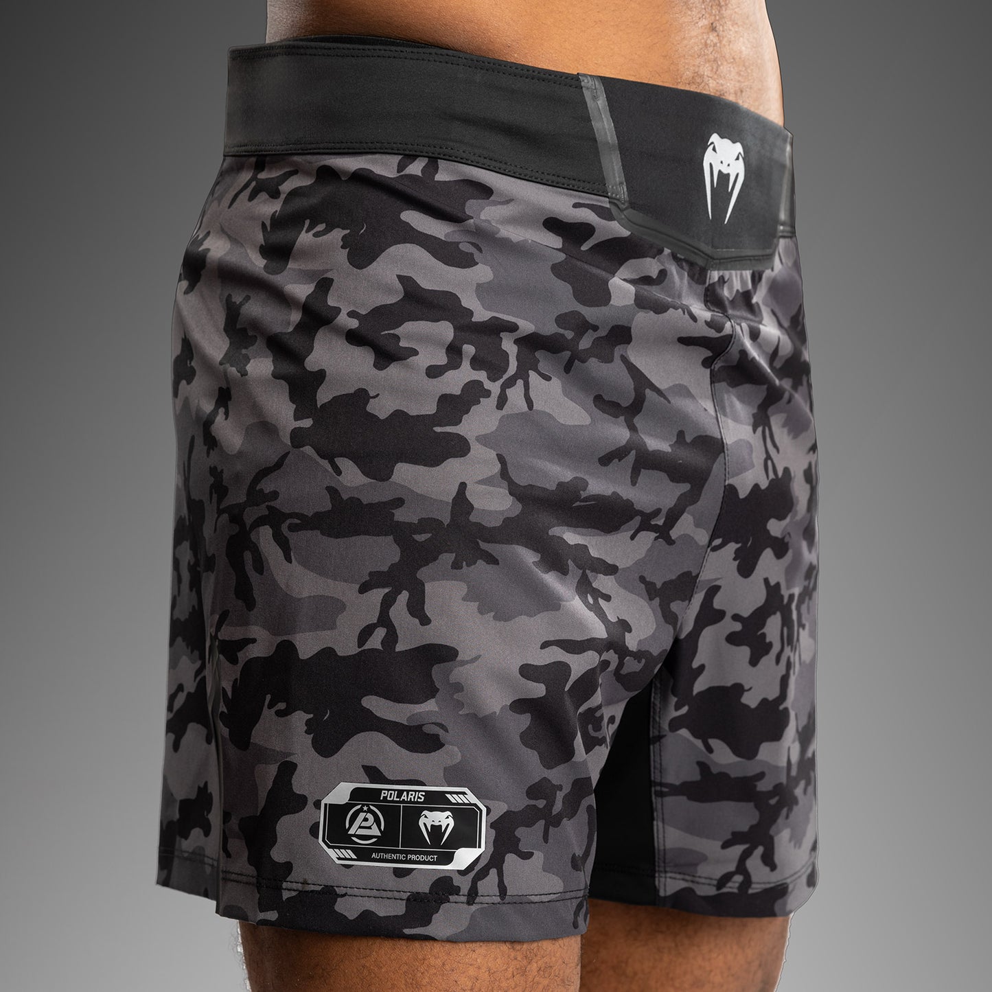 Venum x Polaris Pantalones de Lucha - Negro/Gris Tormenta