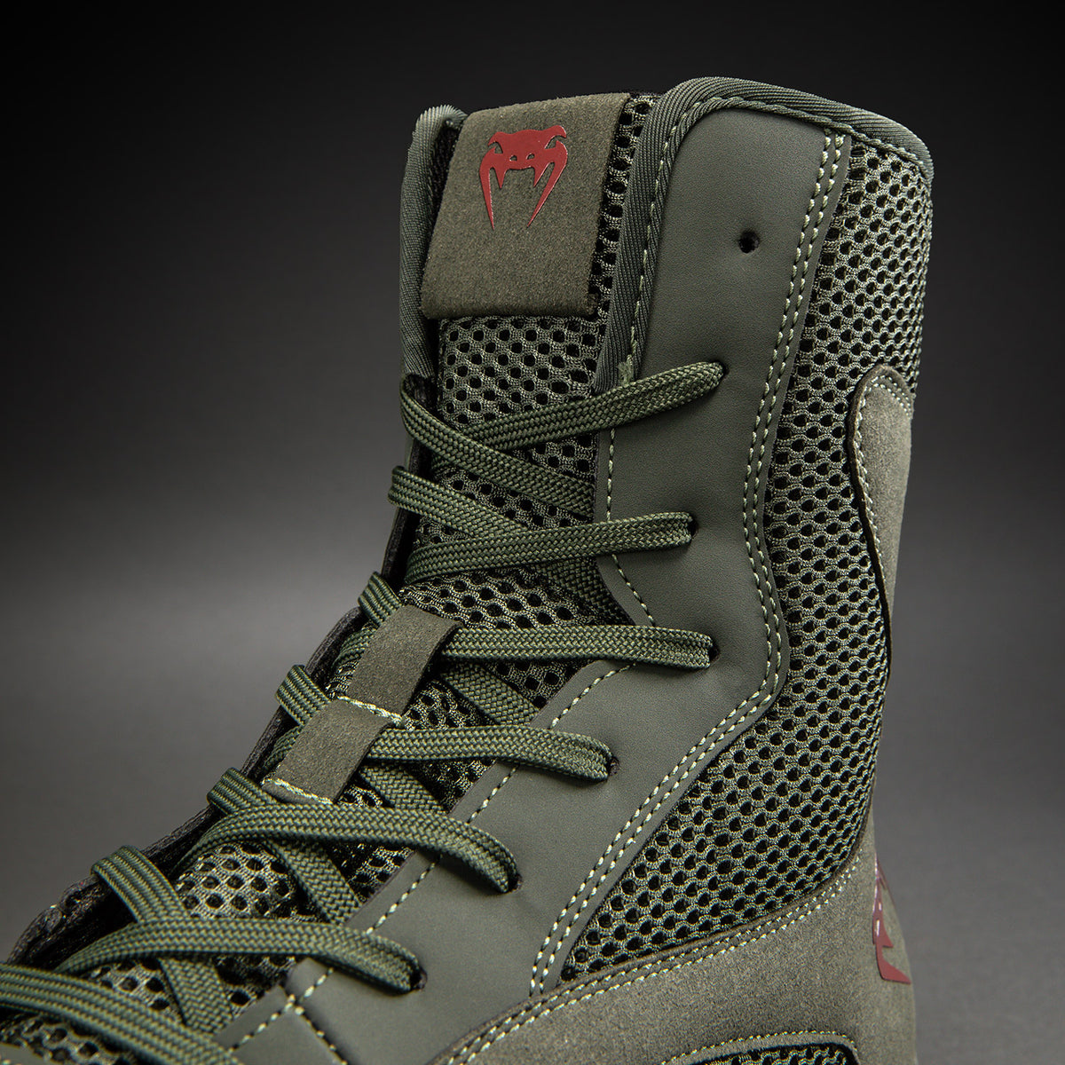 Venum Contender Zapatillas de boxeo - Caqui/Rojo