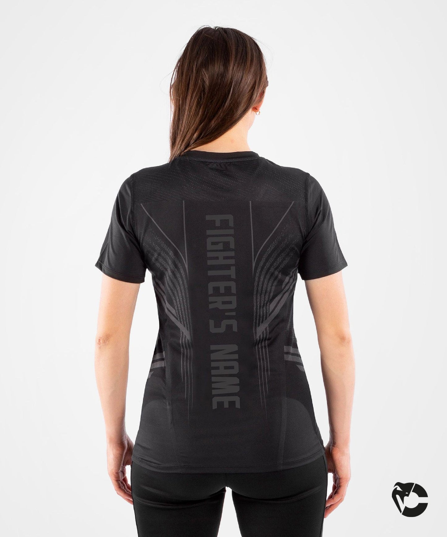 Camiseta Técnica Para Mujer Fighters UFC Venum Authentic Fight Night - Negro