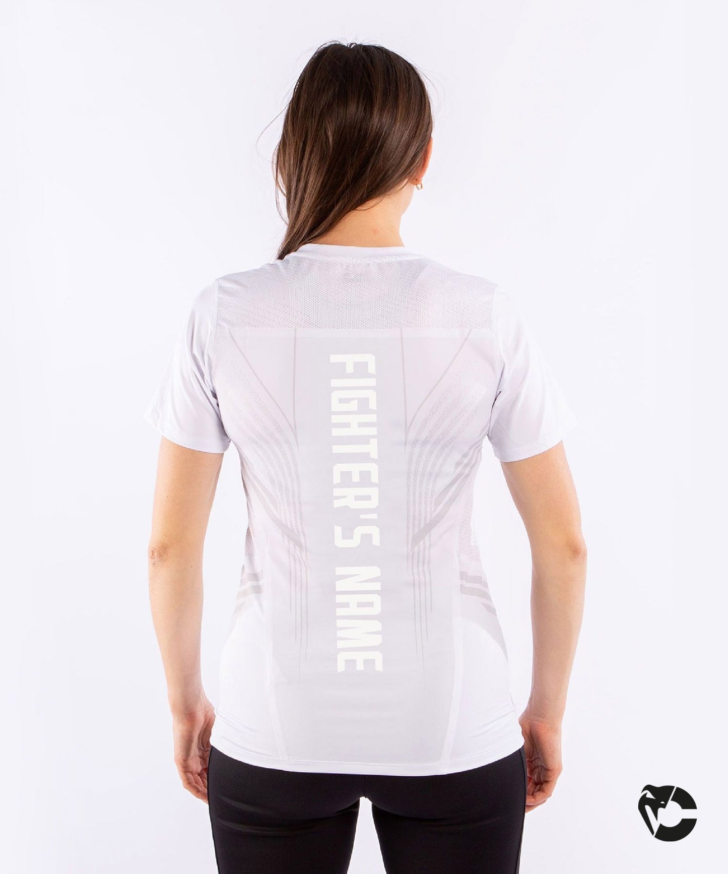 Camiseta Técnica Para Mujer Fighters UFC Venum Authentic Fight Night - Blanco