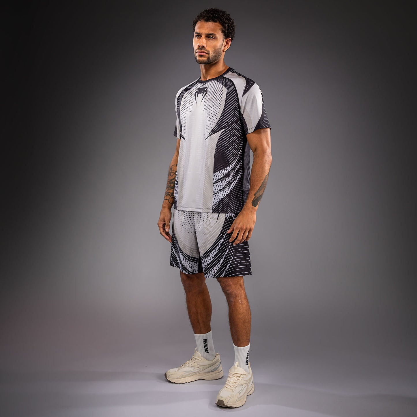 Venum Galactic 3.0 Camiseta Dry Tech - Blanco Hueso/Negro