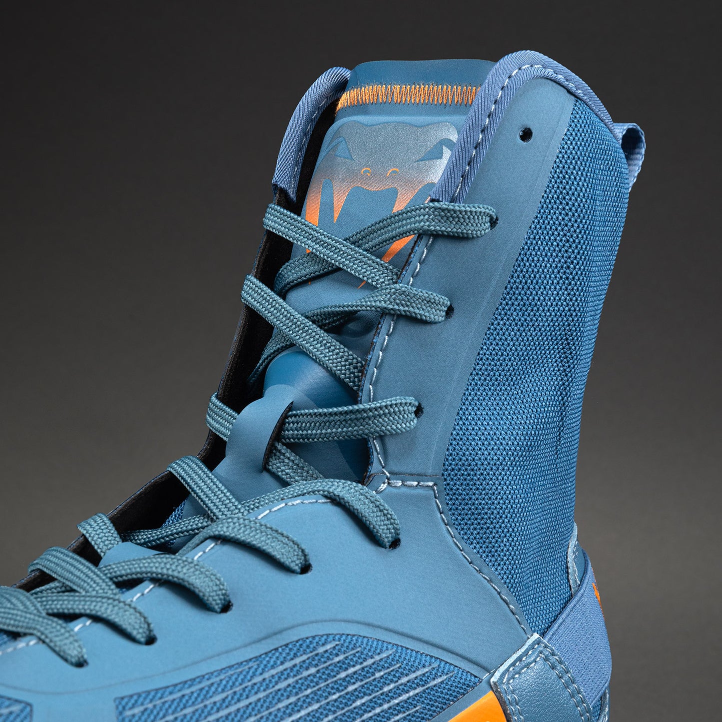 Venum Elite Neo Zapatillas de Boxeo – Azul Acero/Naranja
