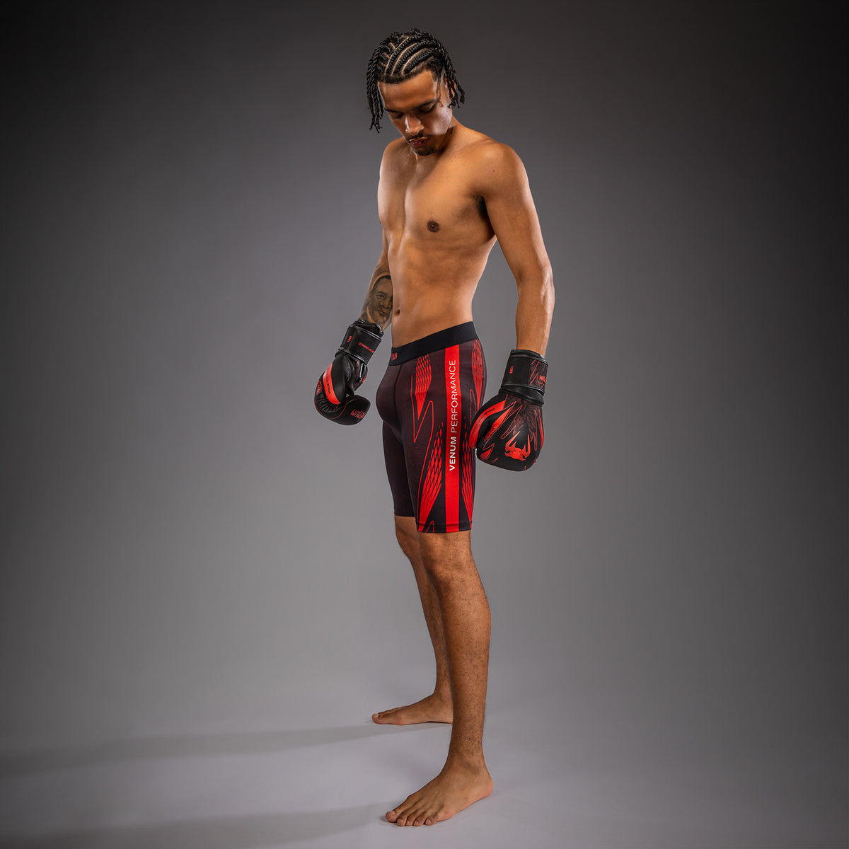 Venum Amazonia Reborn Pantalón corto de compresión - Negro/Rojo