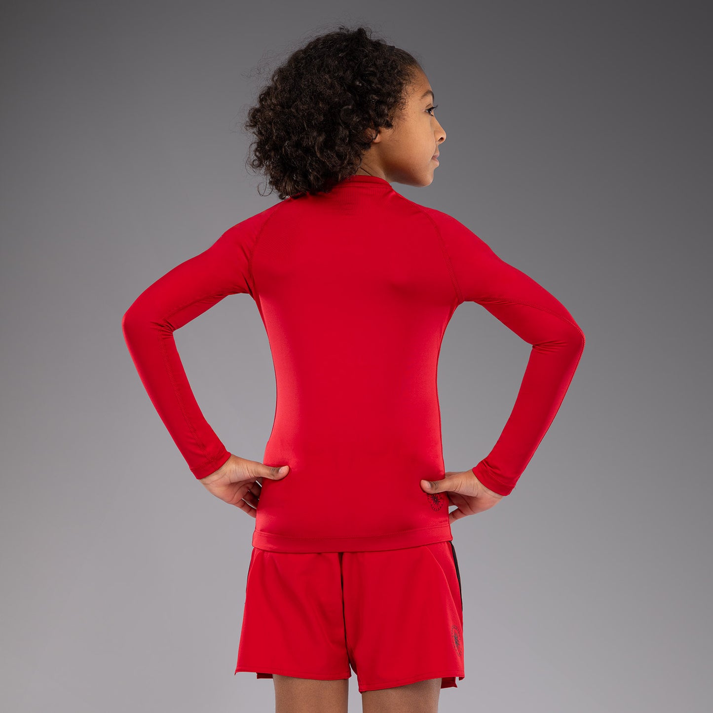 Venum Contender Rashguards de Mangas Largas para Niños - Rojo Cereza