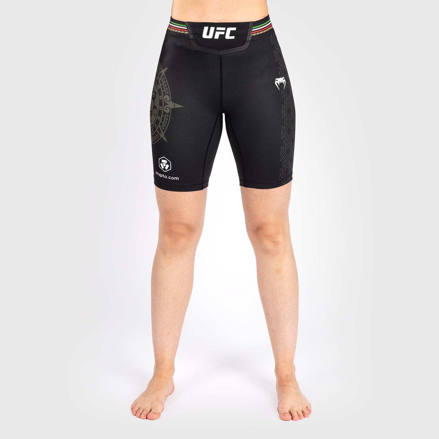 Noche UFC by Venum Authentic Fight Night Shorts Vale Tudo para Mujer - Corte Largo - Negro