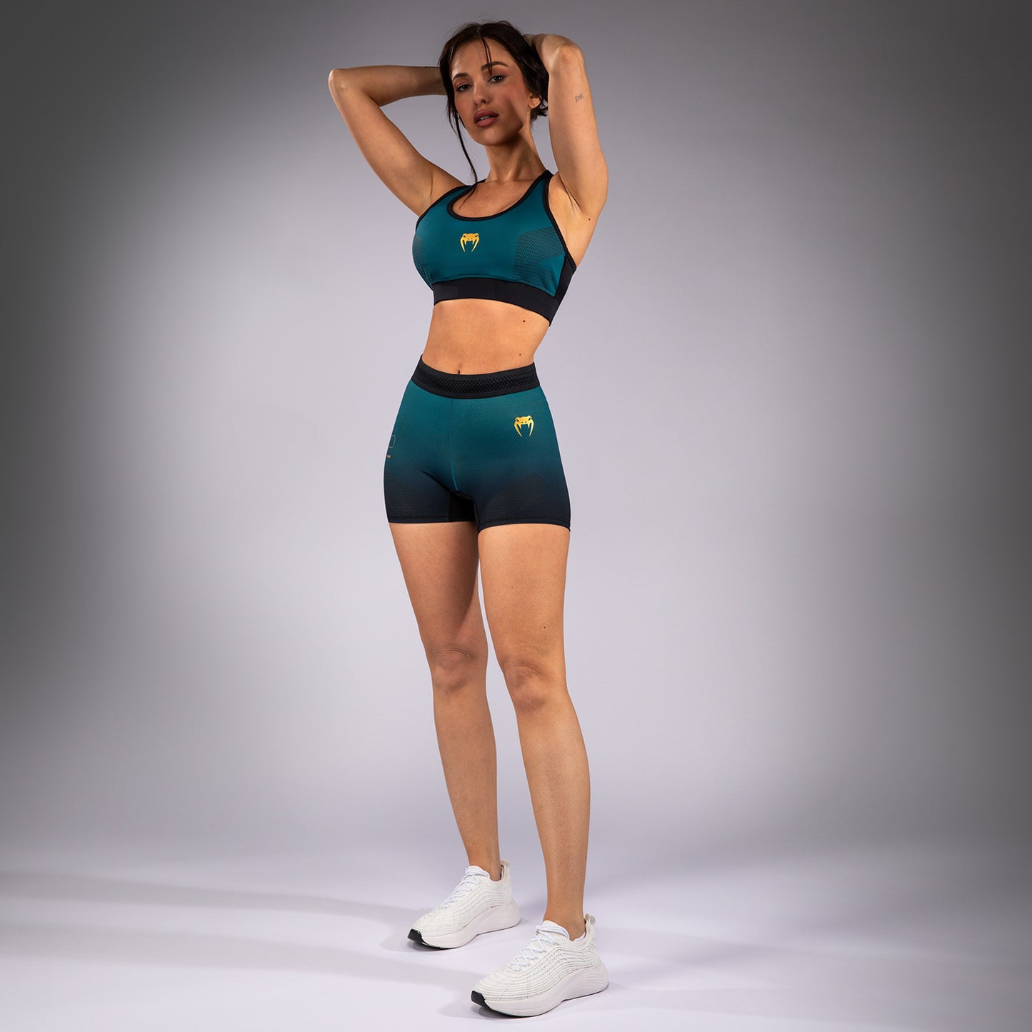 Venum Tactical XT Short Vale Tudo Mujer - Negro/Verde Bosque