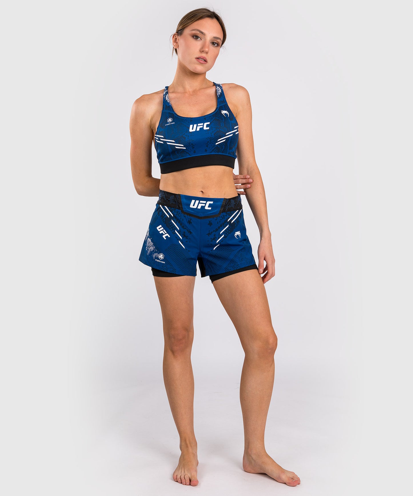 Pantalón corto de mujer UFC Adrenaline by Venum Personalized Authentic Fight Night - Azul