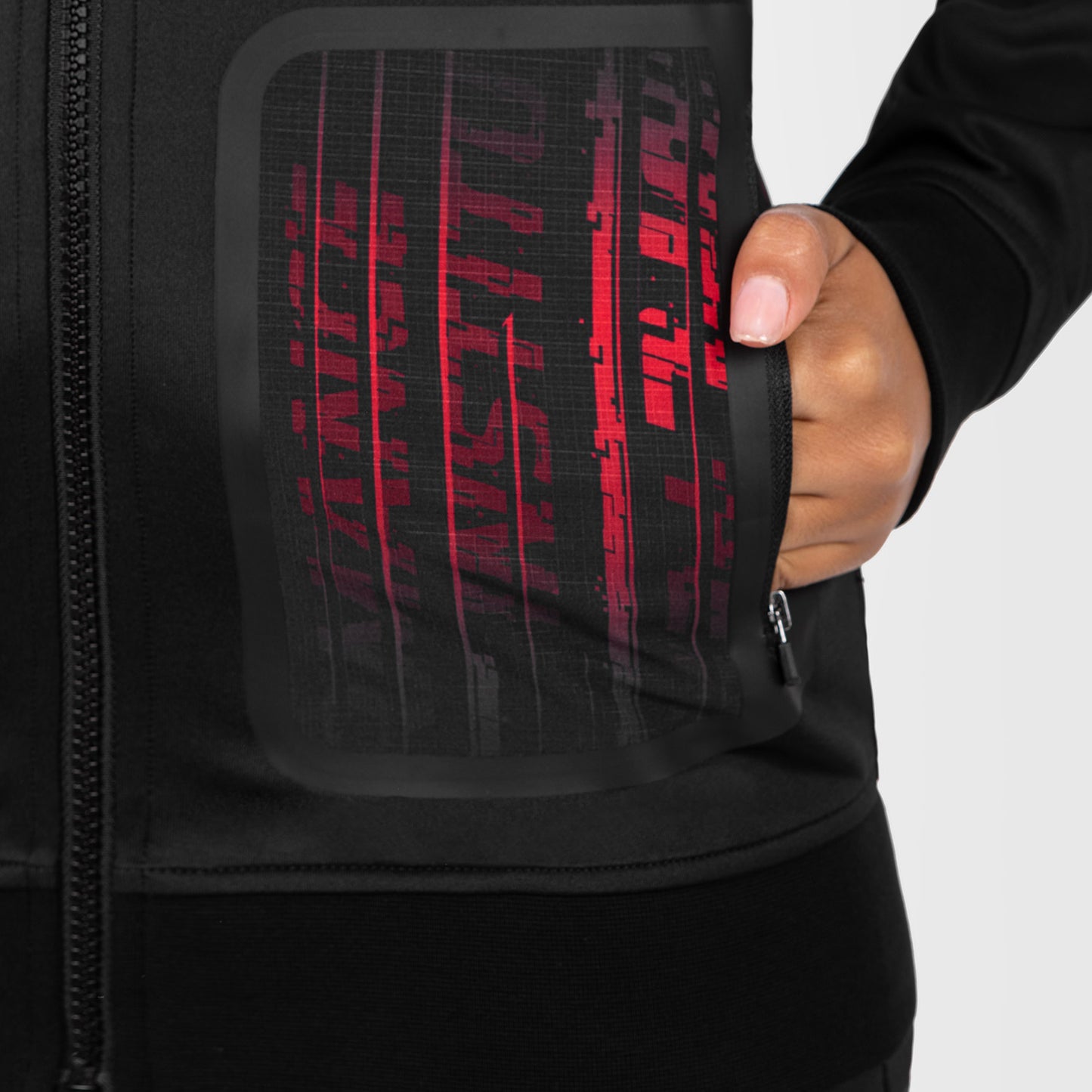 UFC Venum Performance Institute 2.0 Sudadera con Capucha para Mujer - Negro/Rojo