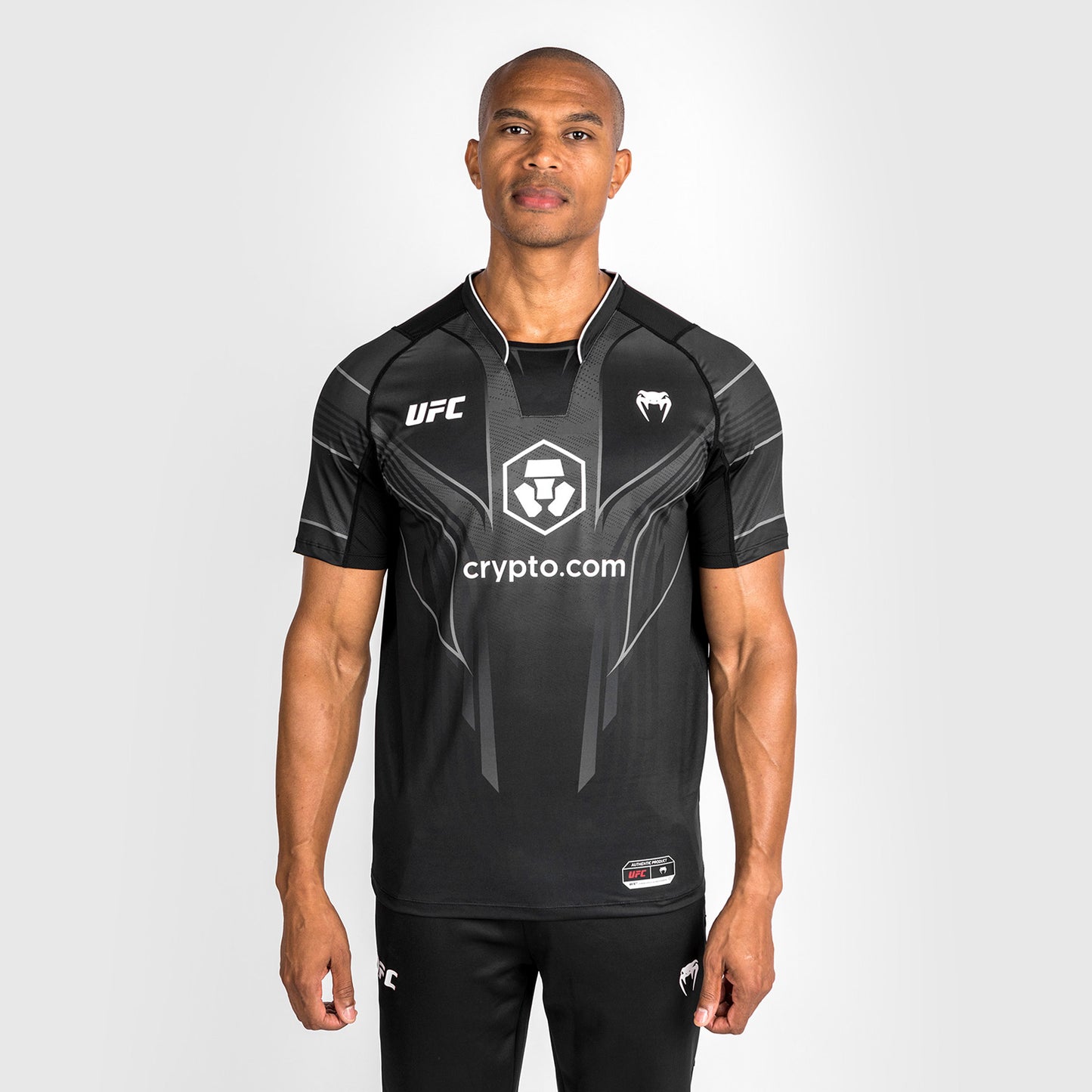 Camiseta personalizada UFC Venum Authentic Fight Night 2.0 para hombre - Negra