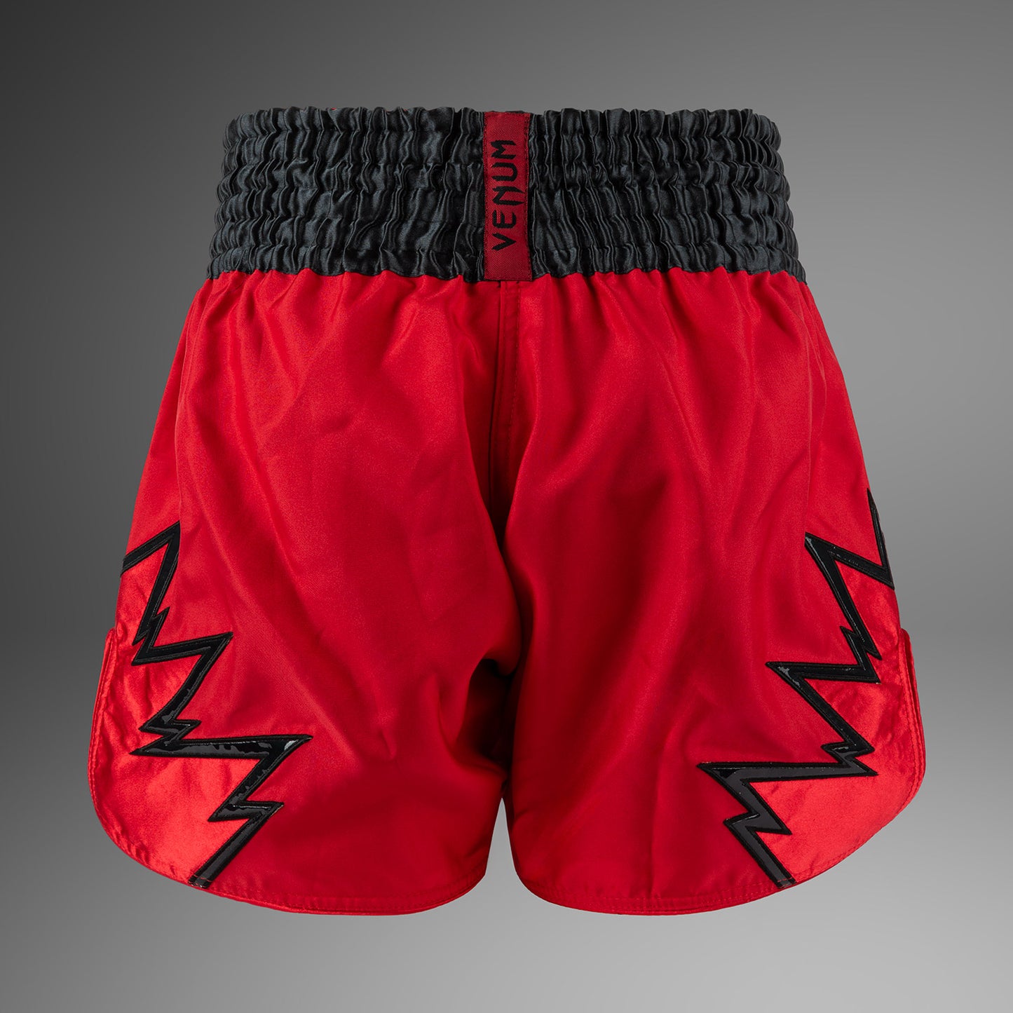 Venum Inferno Pantalones Cortos de Muay Thai - Rojo/Gris Carbón/Negro