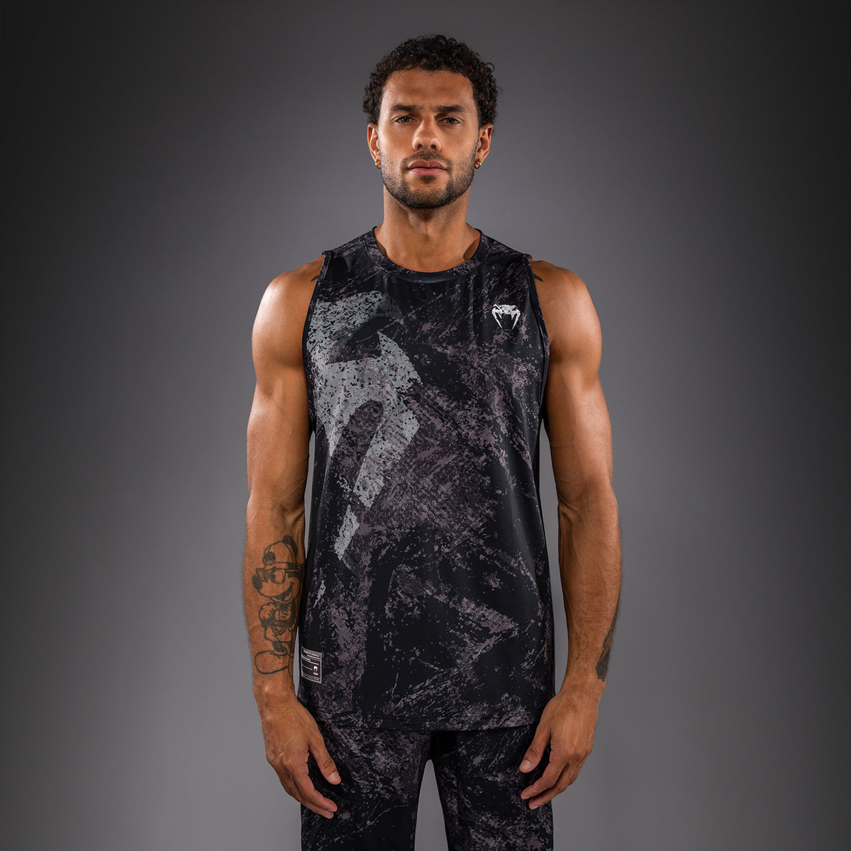 Venum Rage & Workout Camiseta de Tirantes Dry Tech - Negro/Gris