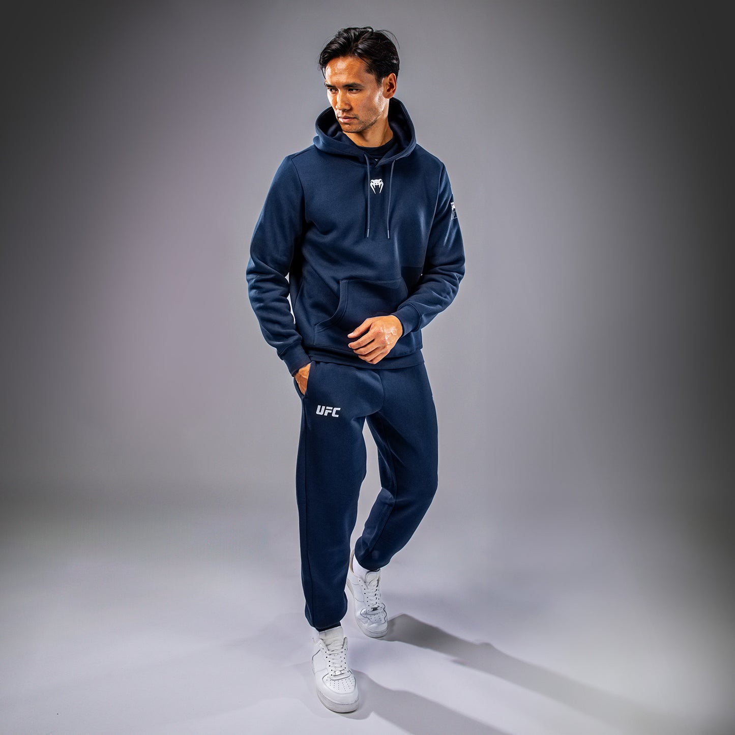 UFC Fusion by Venum Fight Week Sudadera con Capucha para Hombre - Solid Azul oceánico