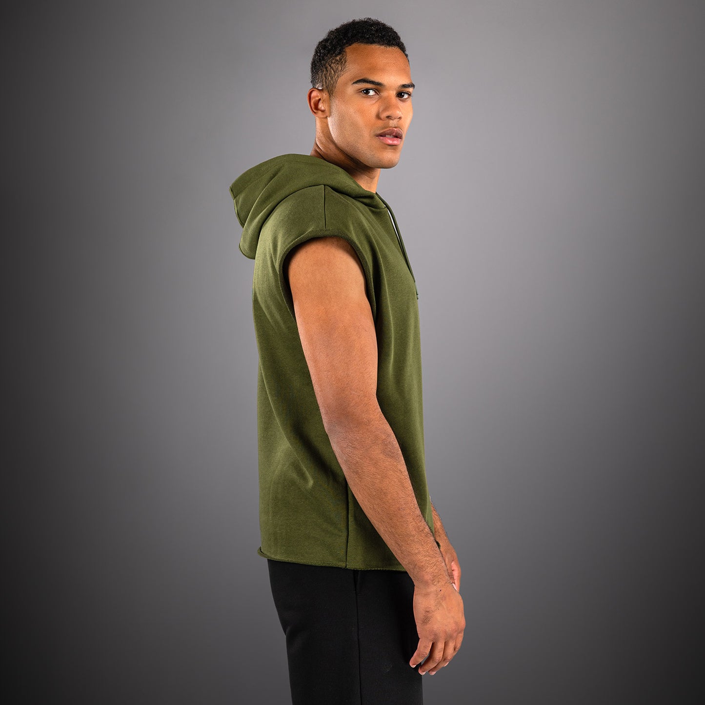 Venum Divide Sudadera con Capucha Sin Mangas - Verde Militar