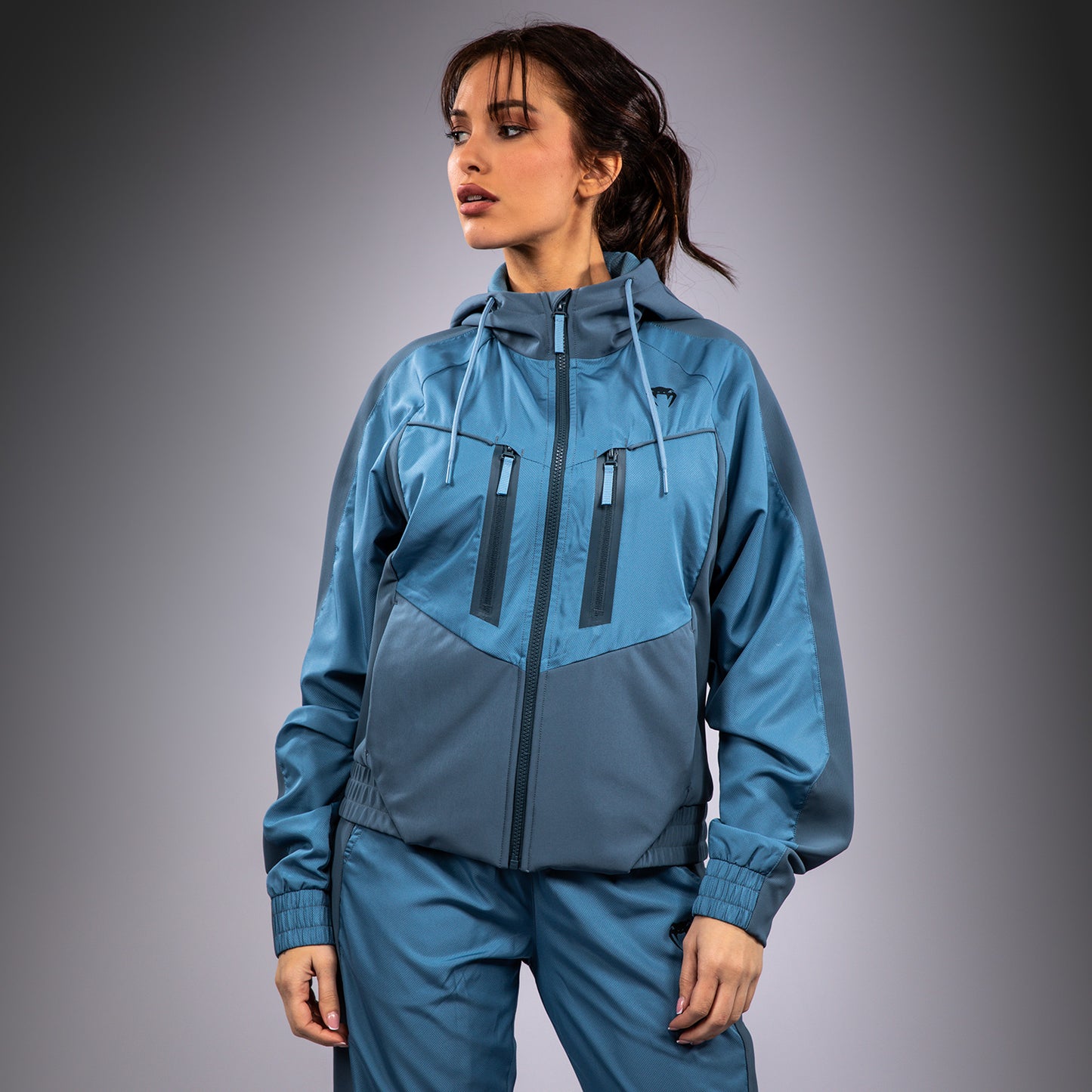 Venum Laser 3.0 Chaqueta de chándal para mujer - Azul Pacífico