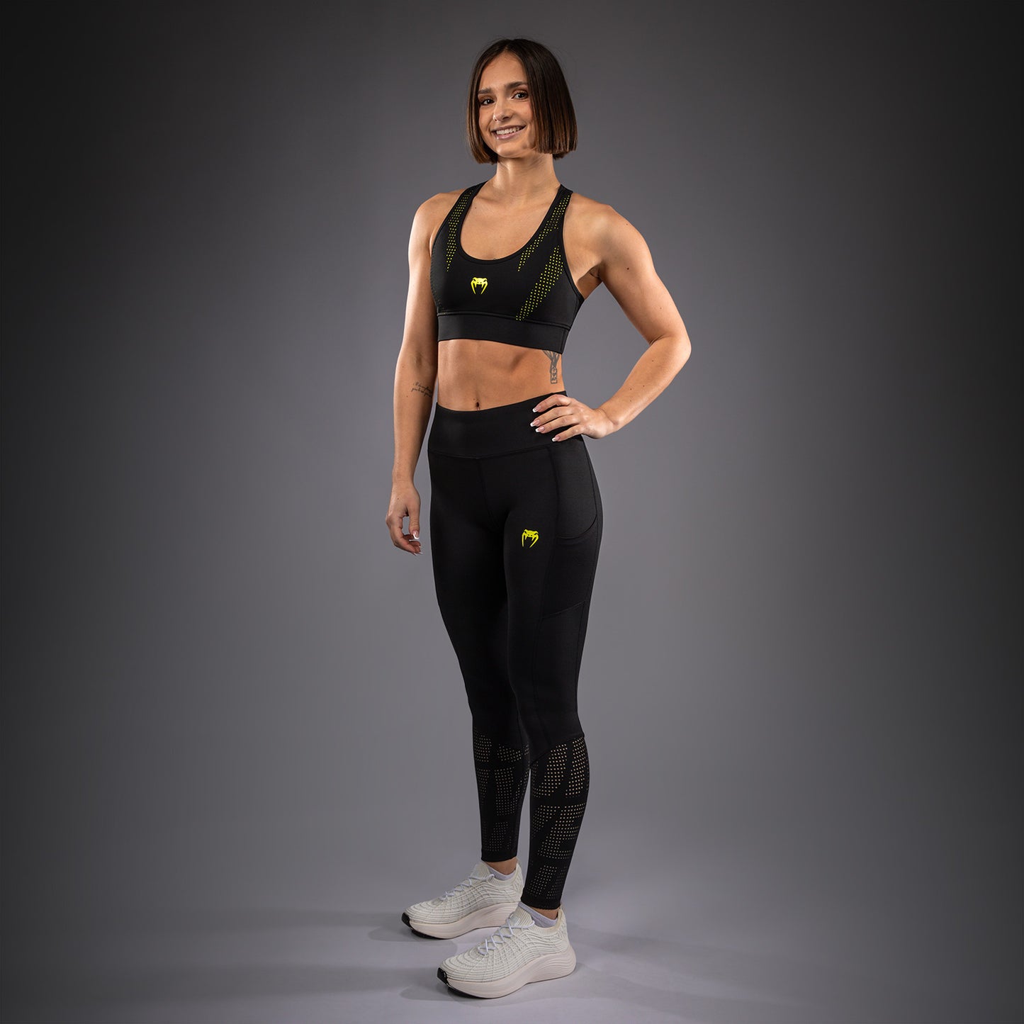 Venum Lazer Sujetador Deportivo Para Mujer - Negro/Amarillo