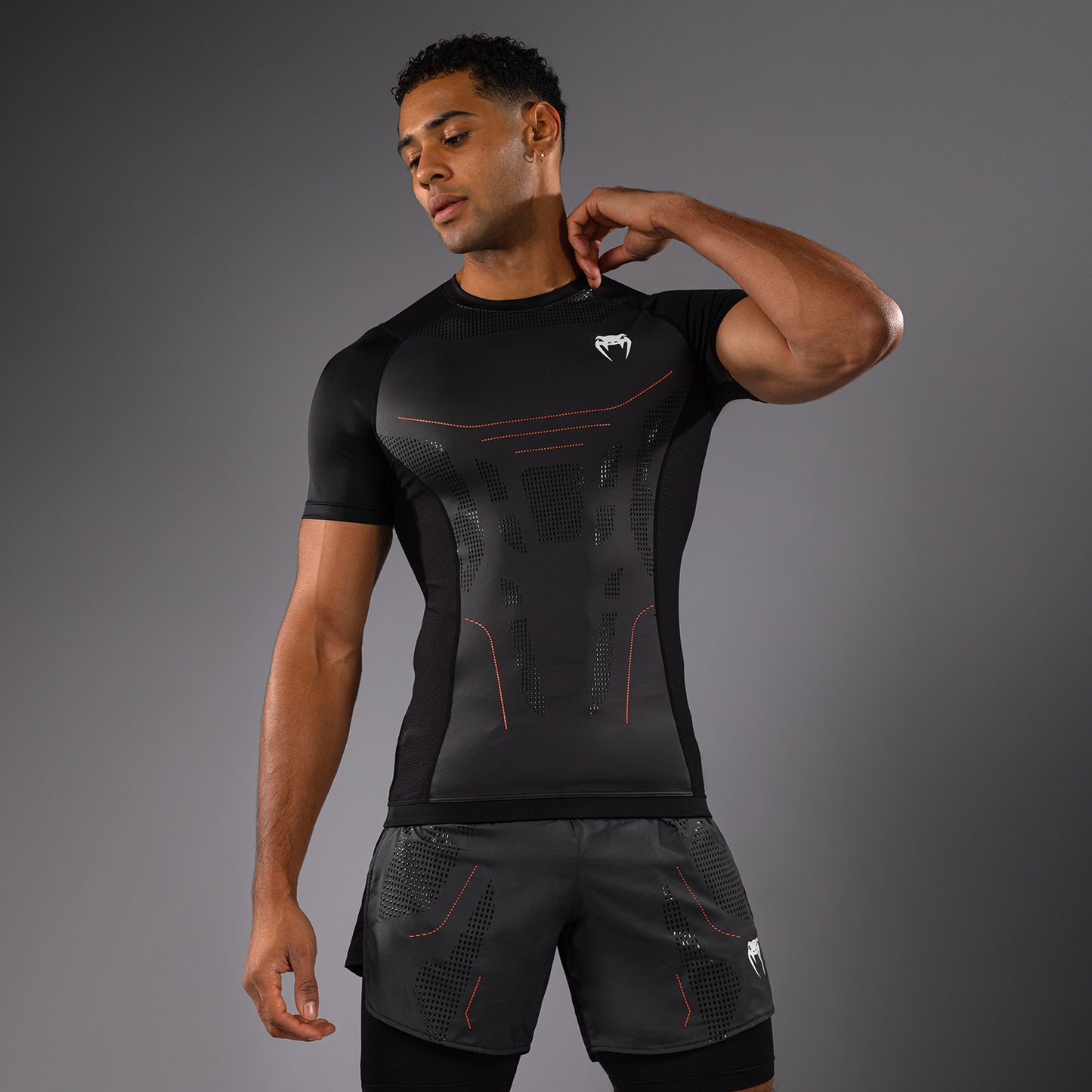 Venum Technical 3.0 Camiseta de Manga Corta Rashguard - Grafito