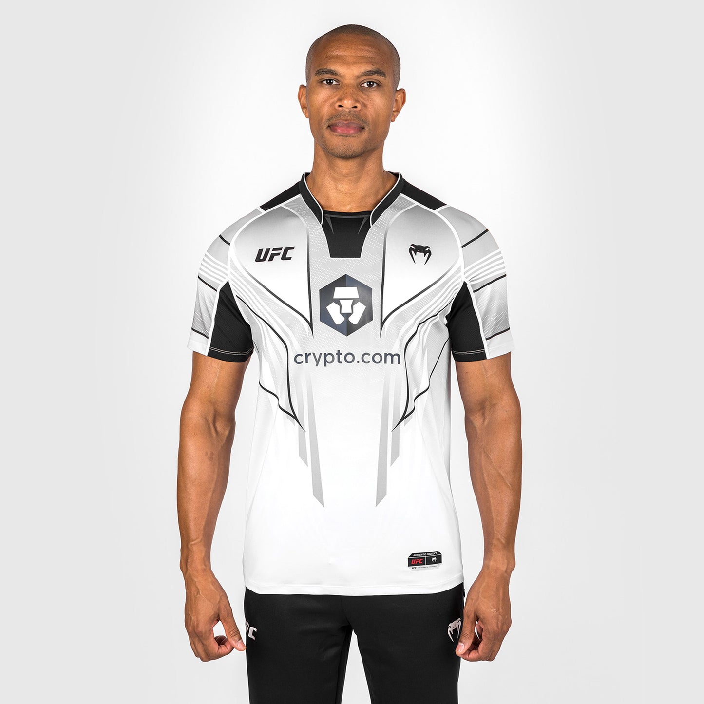Camiseta personalizada UFC Venum Authentic Fight Night 2.0 para hombre - Blanco